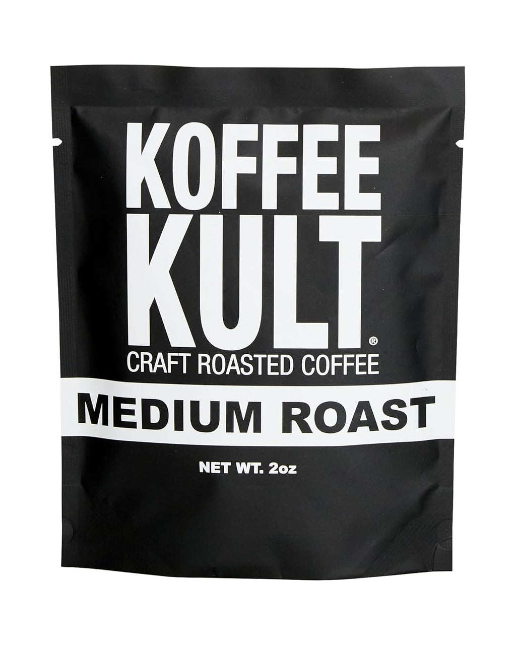 Koffee Kult Medium Roast Whole Bean Coffee - Premium Arabica Coffee Beans for Caffeine Enjoyers Seeking Bold, Rich Flavor and Aroma in Every Cup - Perfect for Brewing Enthusiasts (Whole Bean, 2oz)