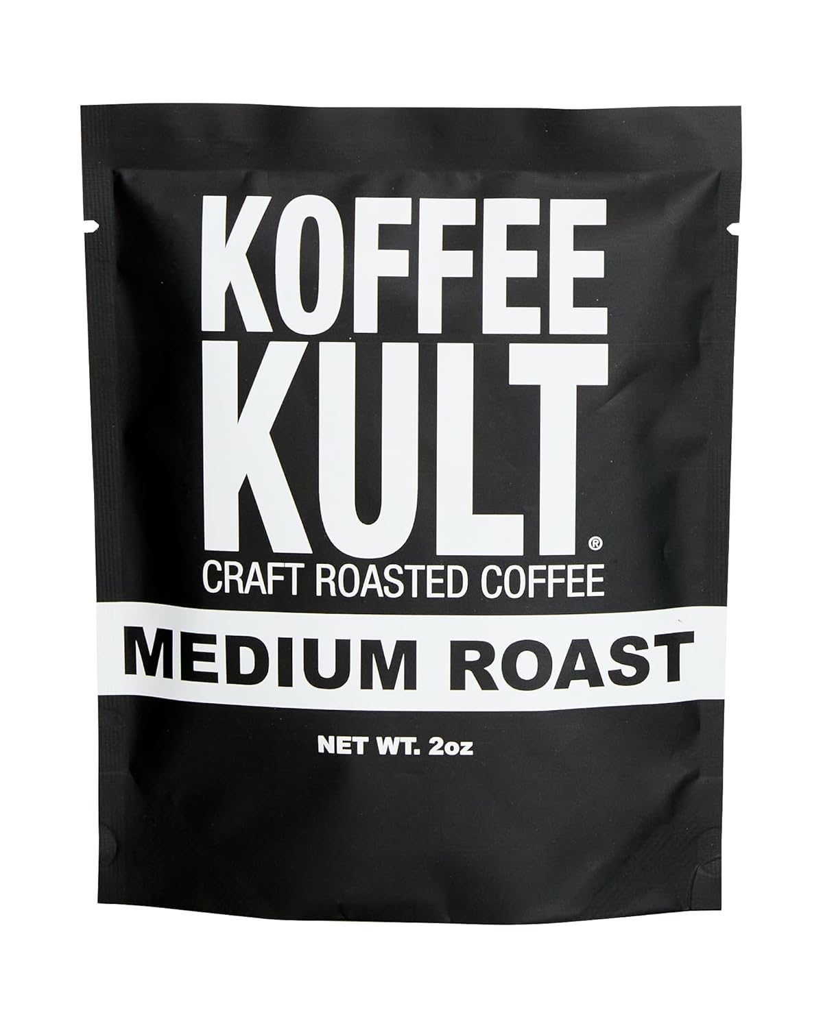 Koffee Kult Medium Roast Whole Bean Coffee - Premium Arabica Coffee Beans for Caffeine Enjoyers Seeking Bold, Rich Flavor and Aroma in Every Cup - Perfect for Brewing Enthusiasts (Whole Bean, 2oz)