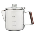 COLETTI Bozeman Percolator Coffee Pot — NO Aluminum or Plastic [9 cup]
