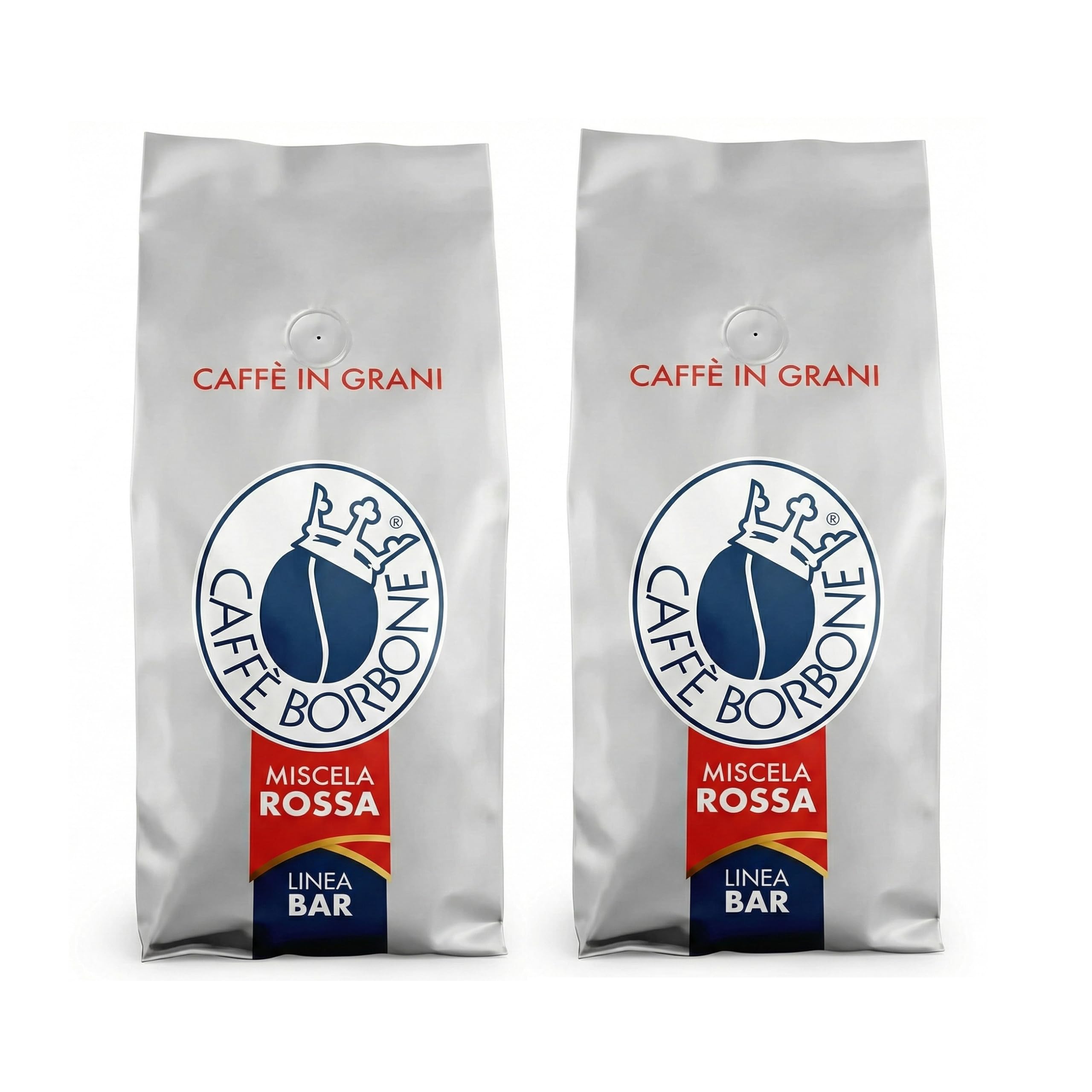Caffè Borbone Whole Bean Coffee, Medium-Dark Roast DEK Blend, Decaffeinated Italian Coffee, 2.2 lb Bag (Pack of 2)