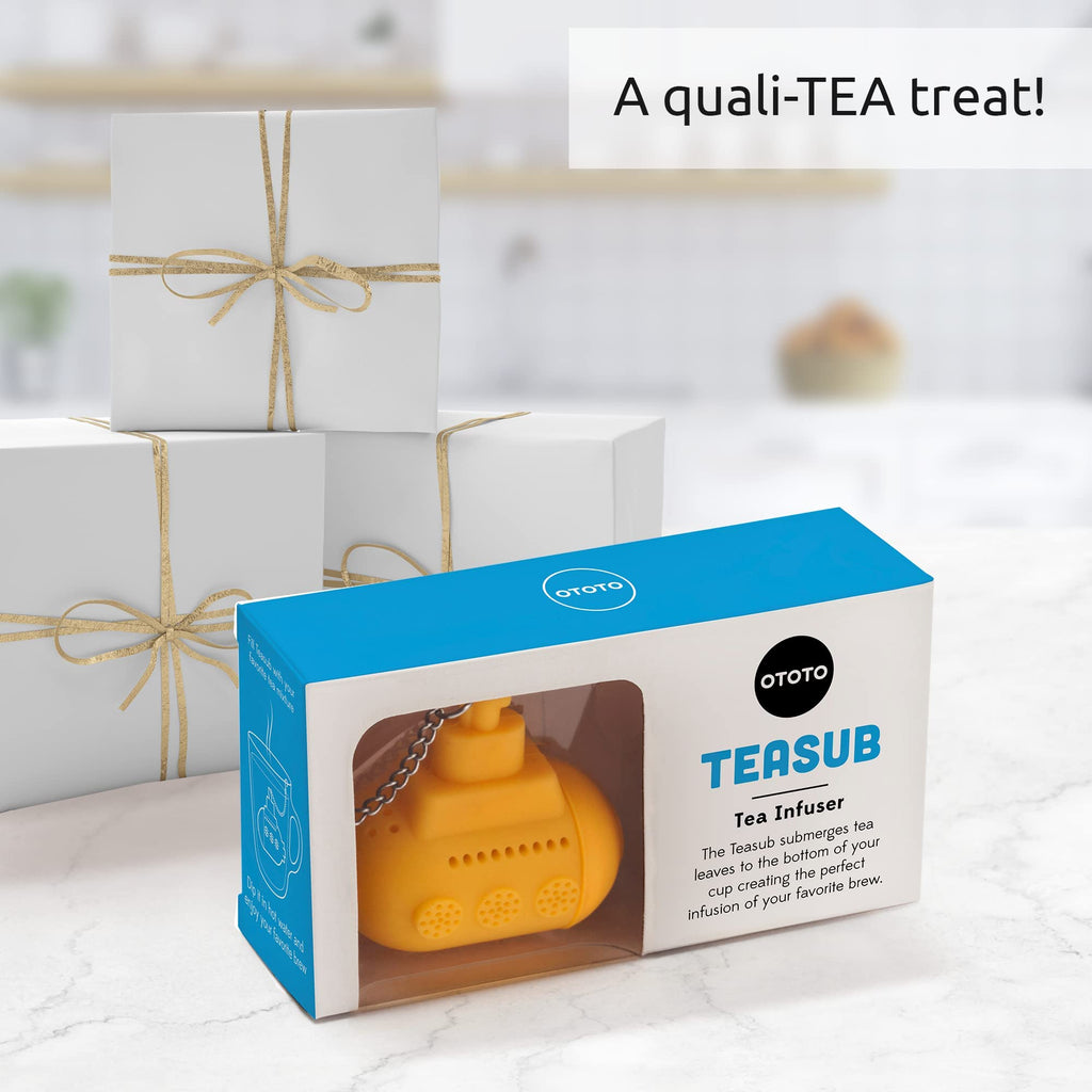 Cute Tea Infuser by OTOTO - Loose Leaf Tea Steeper, Tea Accessories, Tea Diffusers, Tea Infuser for Loose Leaf Tea, Tea Strainers, Cute Gifts, Tea Gift Set, Kitchen Gifts, Cooking Gadgets