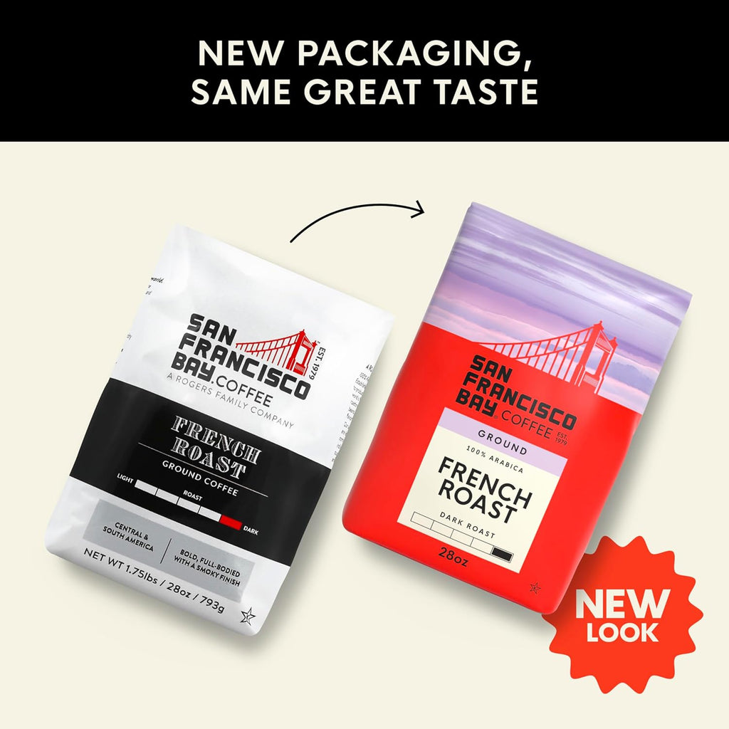 San Francisco Bay Ground Coffee, Bay Bridge Blend (28 oz Bag), Medium Roast Coffee