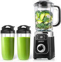 Ganiza Professional Smoothie Blender, Blenders for Smoothies with 1800 Peak Watts & 8 Auto Programs for Frozen Fruits & Ice, 64-oz Large Blender for Shakes and Smoothies, Nutritious Recipe