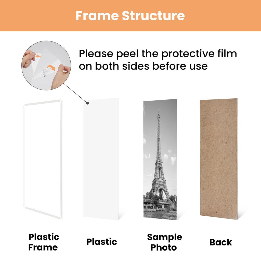 upsimples 12x16 Picture Frame Black 3 Pack, Scratch-Proof Poster Frames 12 x 16 for Photo Gallery - Slide-In Strips, Horizontal or Vertical Wall Mounting
