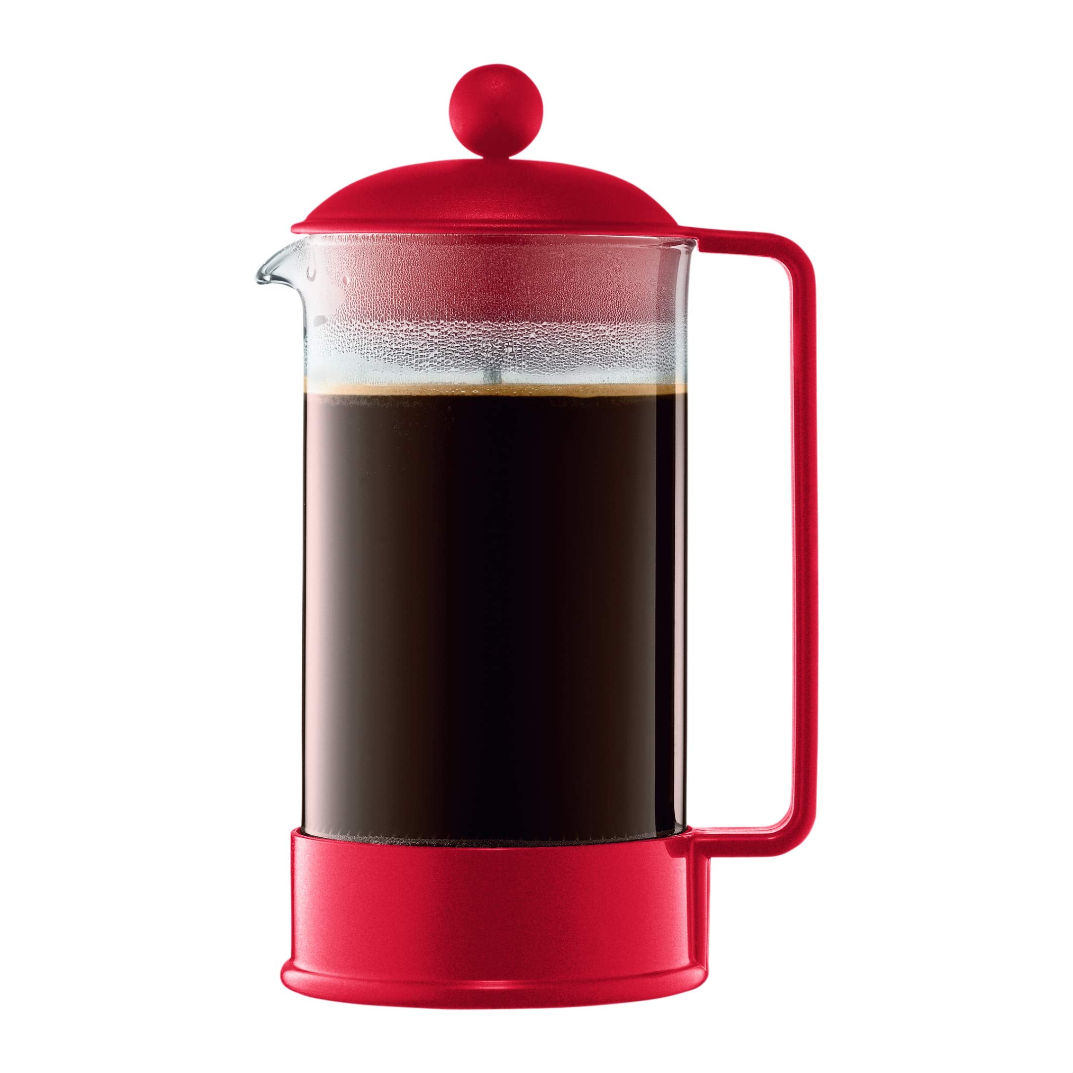 Bodum 12oz Brazil French Press Coffee Maker, High-Heat Borosilicate Glass, Black - Made in Portugal