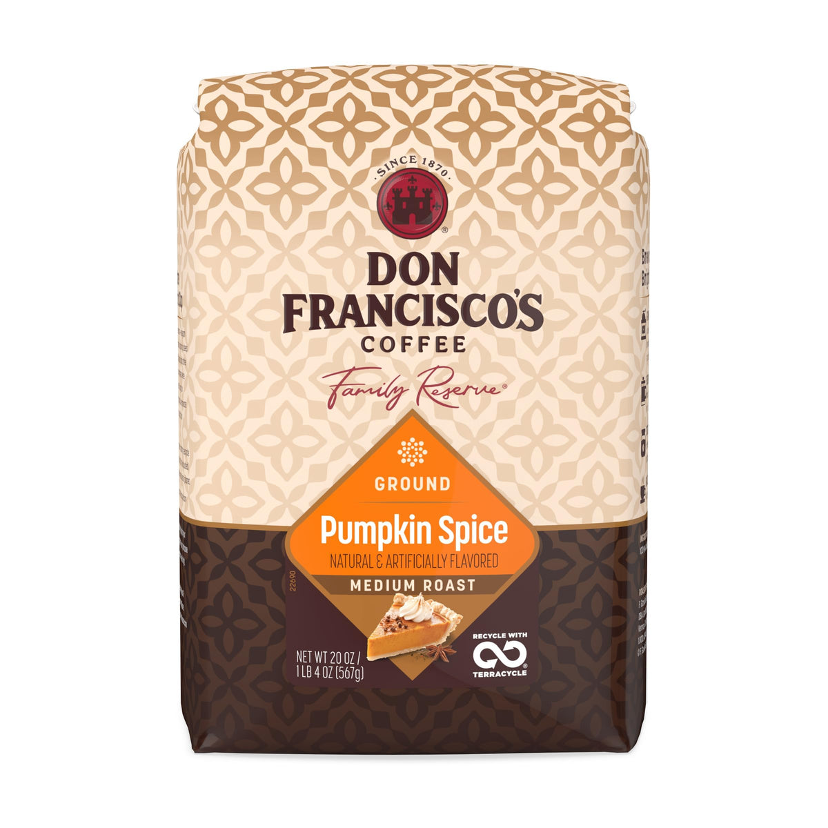 Don Francisco's Vanilla Nut Ground Coffee, Medium Roast, 20 OZ Bag