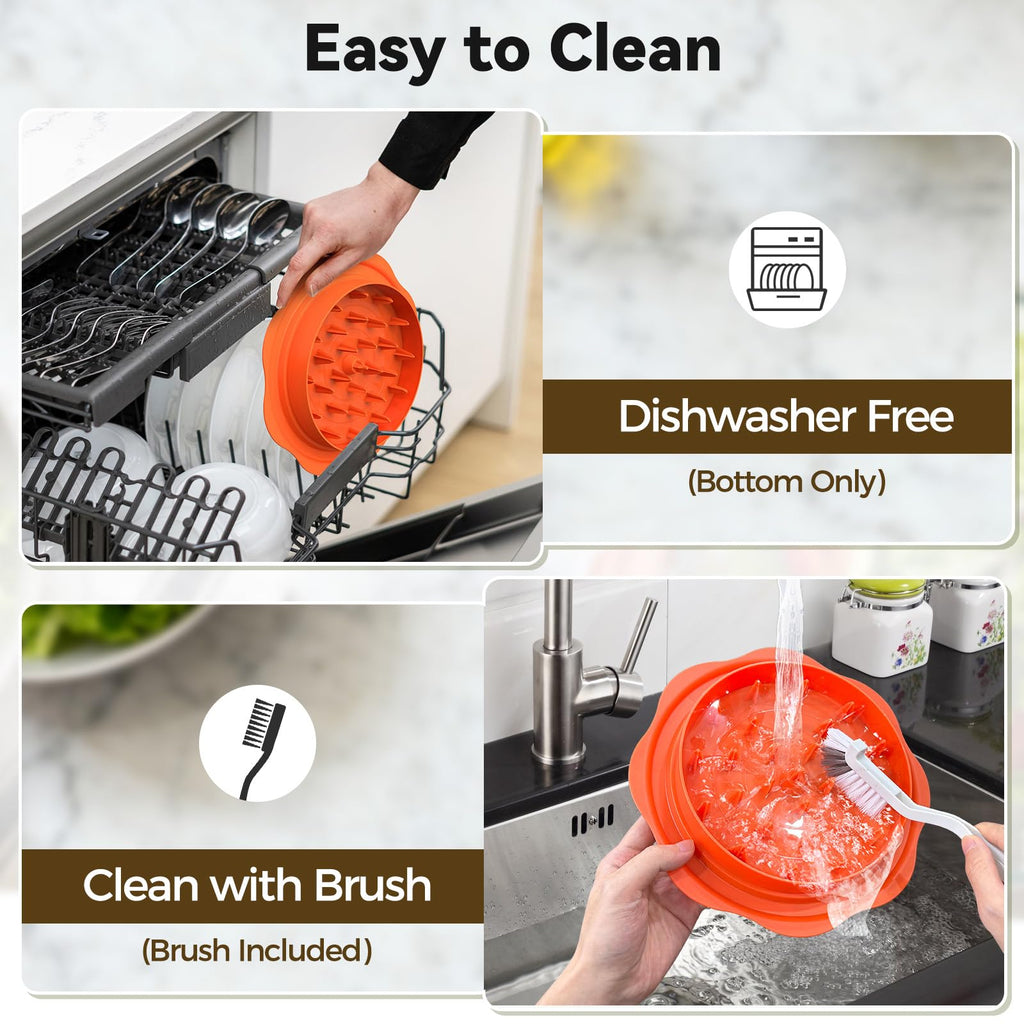 Ukeetap 10" Pro Chicken Shredder Tool Twist Large for Kitchen, BPA-Free Food-Safe Meat Grinder, Visible Chicken Breast Meat Shredder with Strong Anti-Slip Bottom & Ergonomic Handle, Black