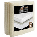 GORILLA GRIP Non Slip Mattress Gripper, Prevents Mattresses from Sliding and Holds Bed in Place, Pad Grips Beds, Sofa, Couch, Chair Cushions and Helps Keep Topper from Slipping, Easy Trim Pads, Queen