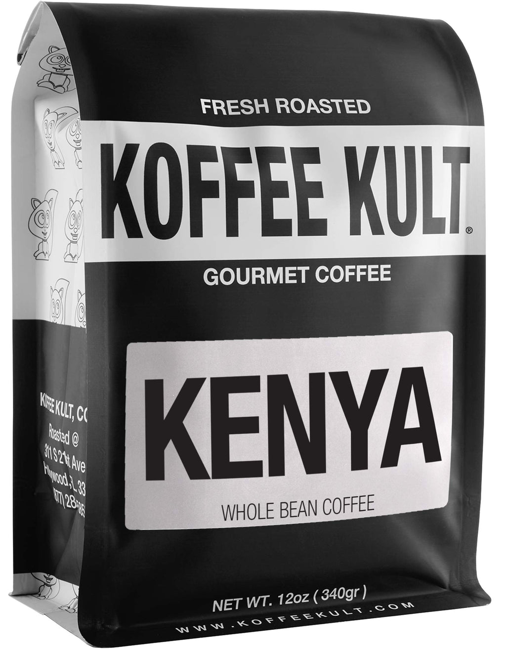 Koffee Kult Limited - Kenya Coffee Beans Whole Medium Roast - 100% Single Origin Direct Trade Arabica Beans - Fresh Artisan Roasted (Kenya, 32oz)