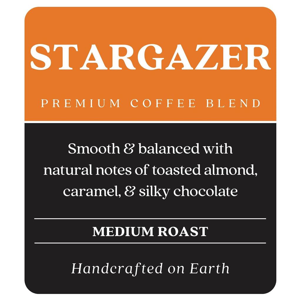 Copper Moon Medium Roast Whole Bean Coffee, Stargazer Blend, 2 Lb
