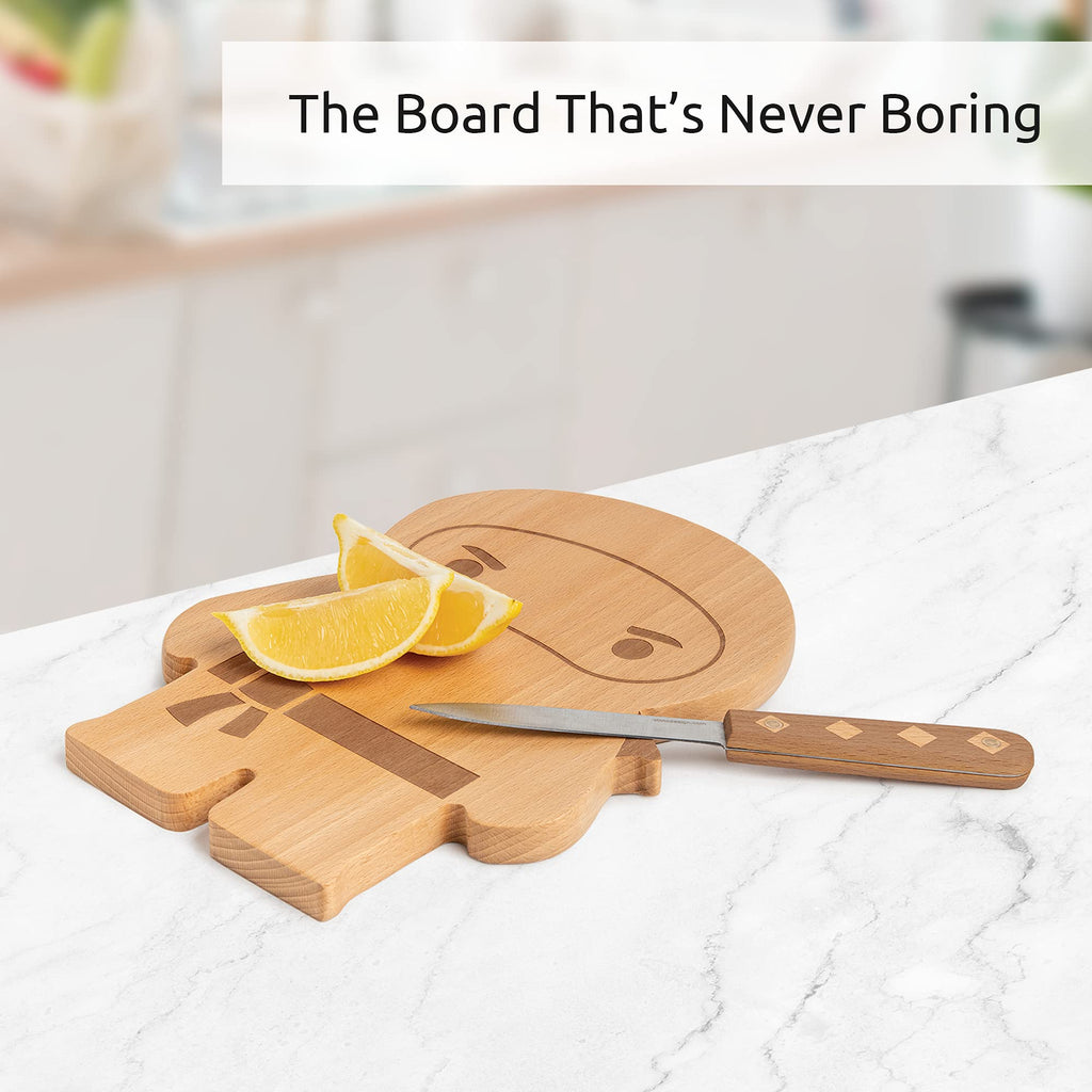 OTOTO Cutting Board - Wooden & Plastic Cutting Boards for Kitchen, Fun & Spooky Kitchen Gadgets, Housewarming & Goth Gifts, Dishwasher Safe (Bat, Plastic)