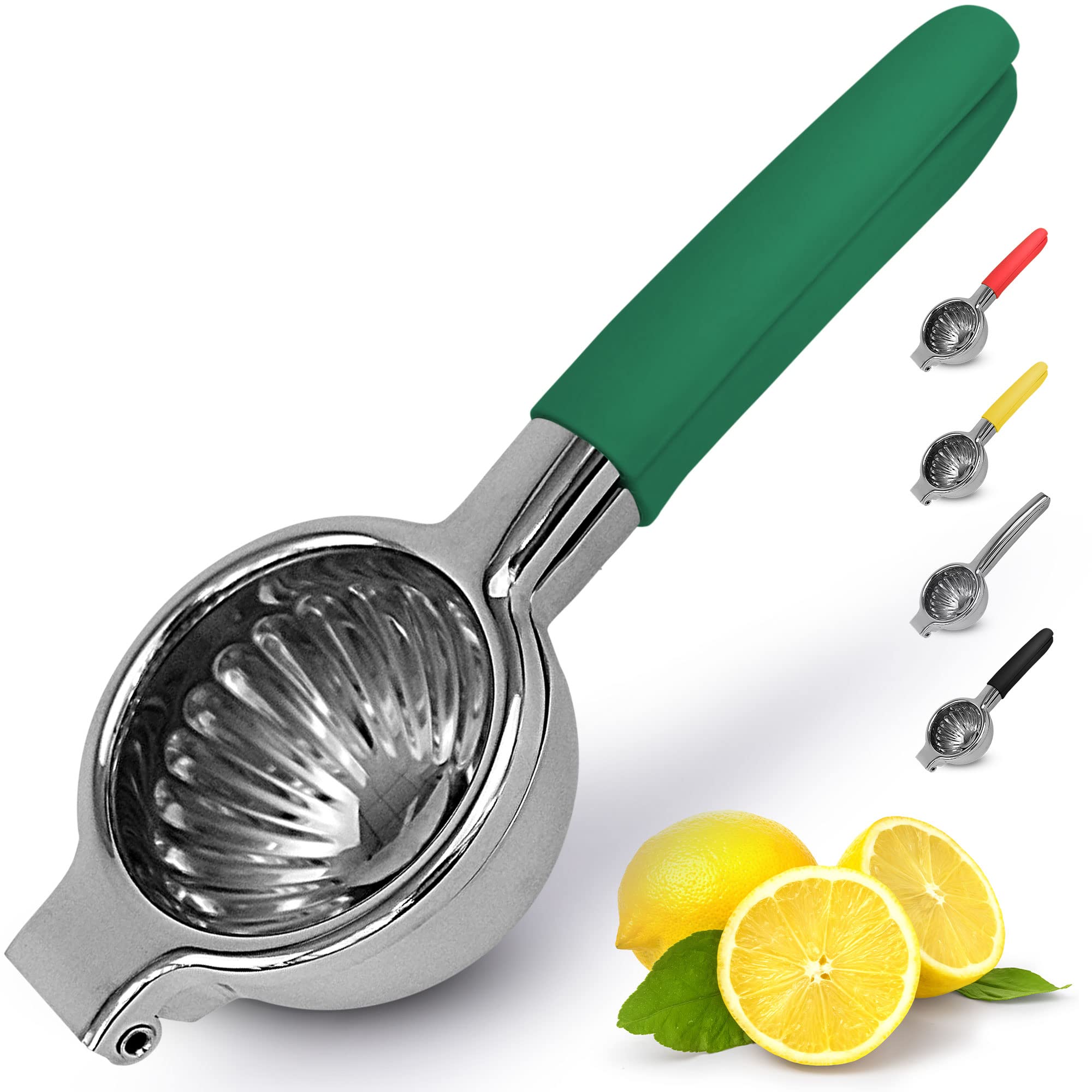 Lemon Squeezer Stainless Steel with Premium Quality Heavy Duty Solid Metal Squeezer Bowl - Large Manual Citrus Press Juicer and Lime Squeezer Stainless Steel - by Zulay Kitchen