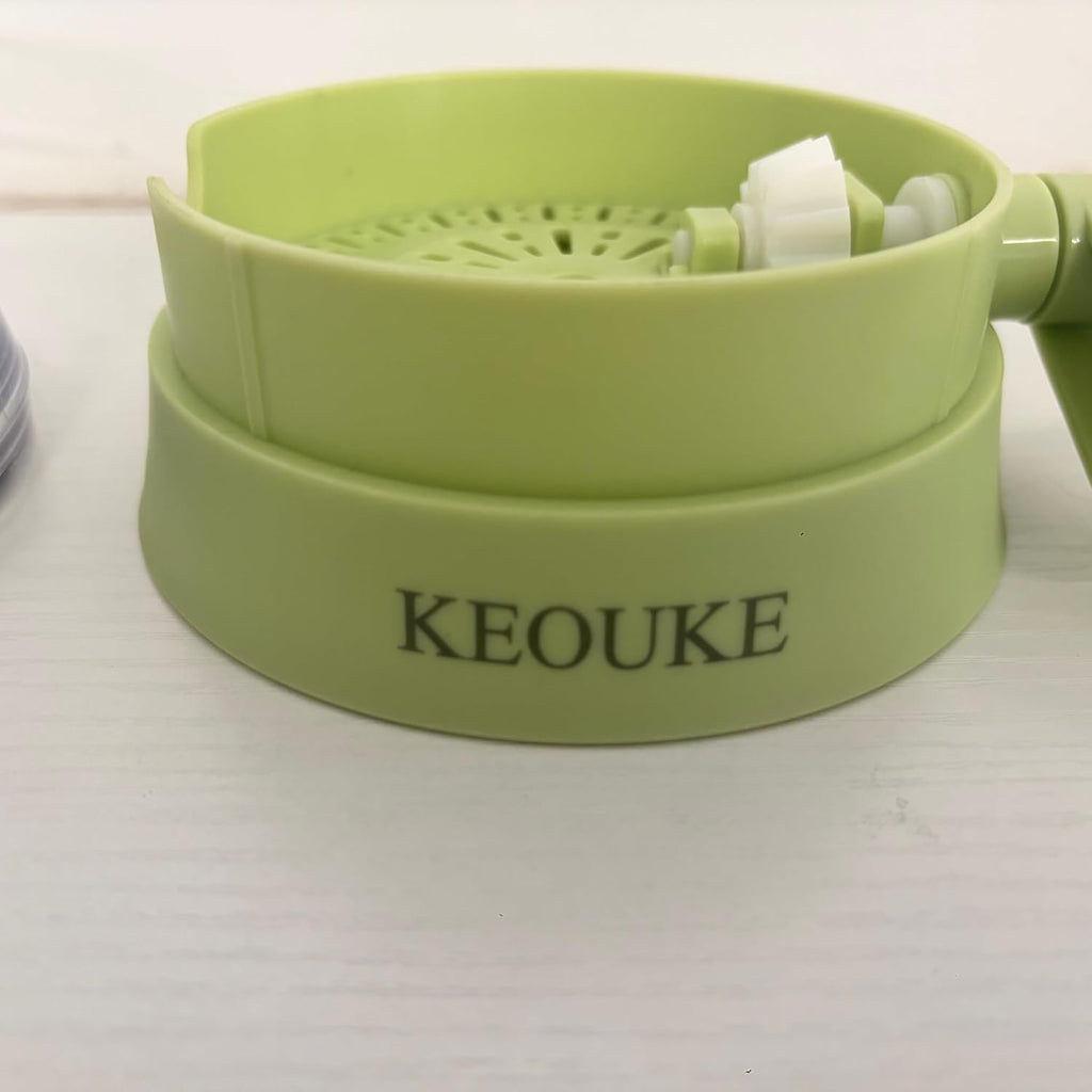 KEOUKE Non-Electric Fruit Squeezers - Manual Non-Electric Fruit Squeezers with Collection Box, Nature Green Design, Perfect for Lemons, Limes, Oranges, and More