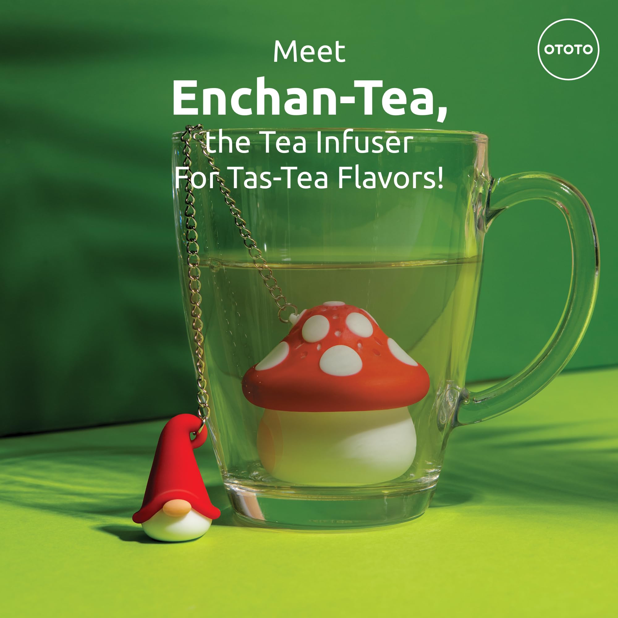 Cute Tea Infuser by OTOTO - Loose Leaf Tea Steeper, Tea Accessories, Tea Diffusers, Tea Infuser for Loose Leaf Tea, Tea Strainers, Cute Gifts, Tea Gift Set, Kitchen Gifts, Cooking Gadgets