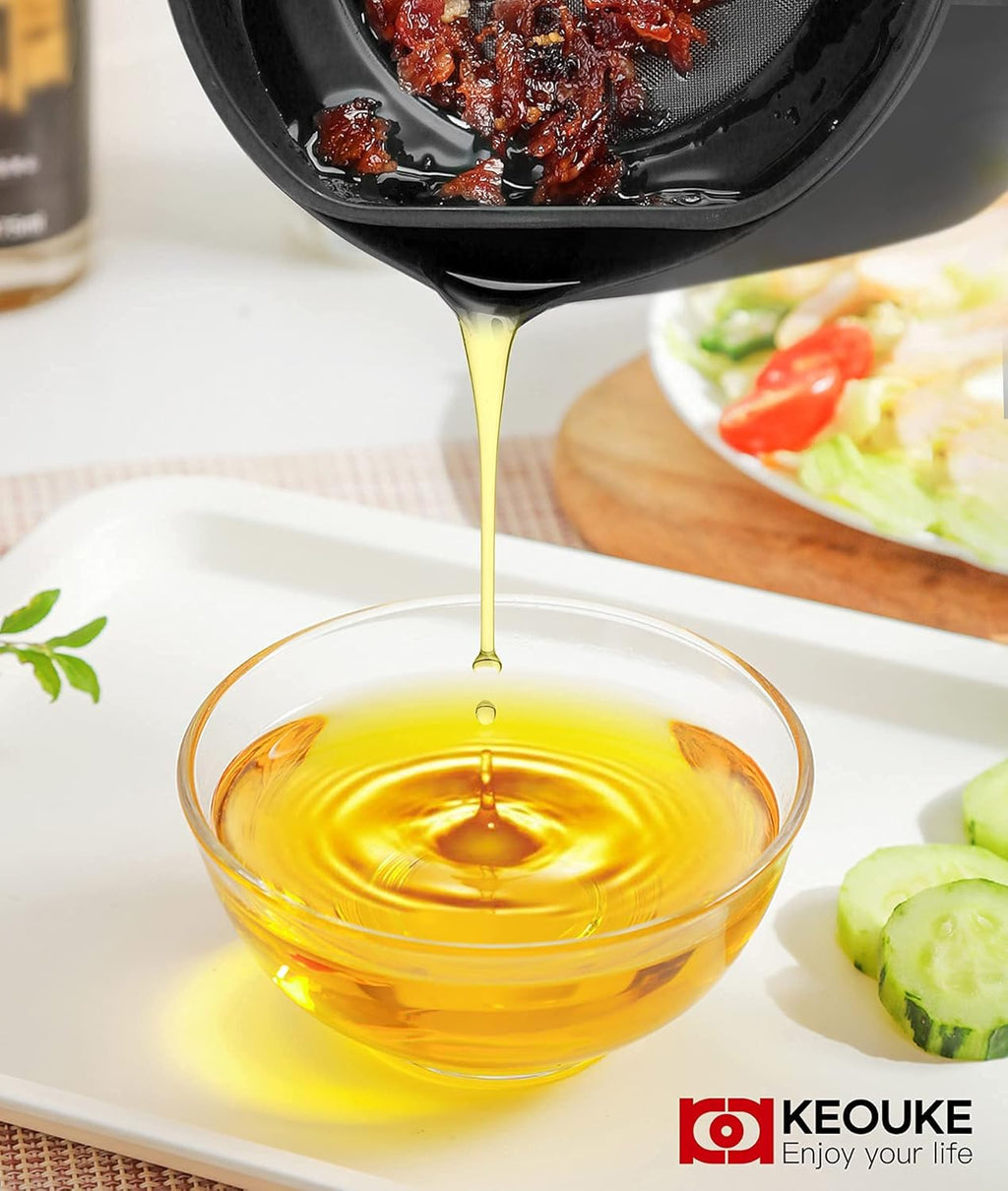 KEOUKE Vegetable Chopper Slicer + Bacon Grease Container