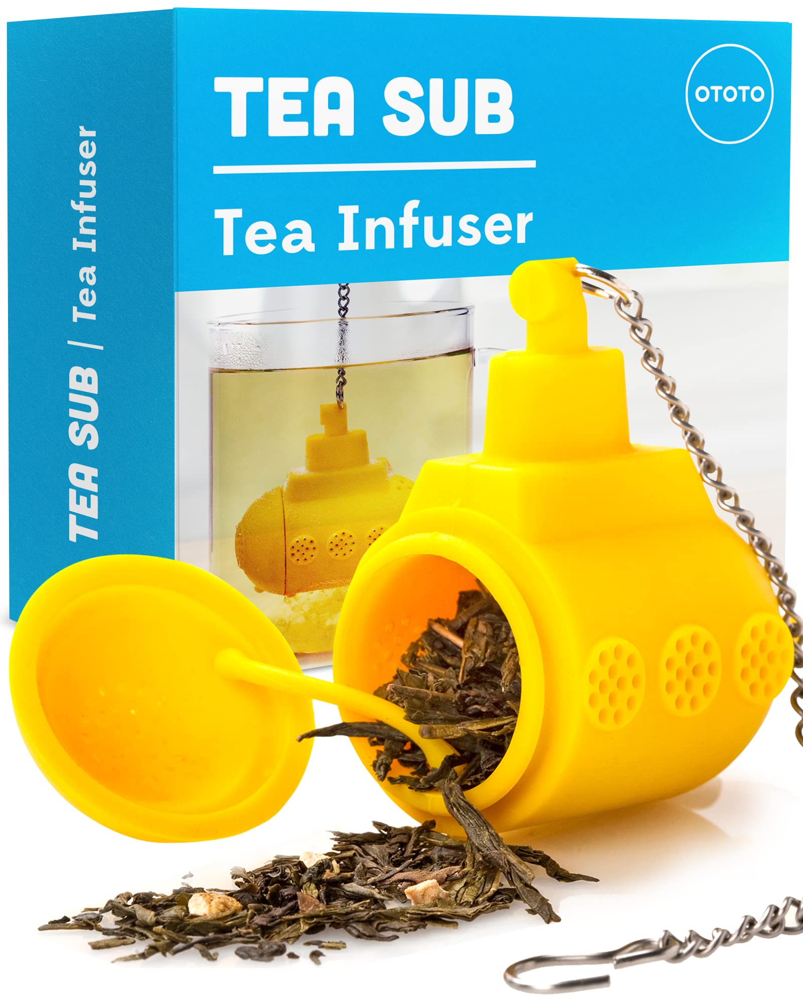 Cute Tea Infuser by OTOTO - Loose Leaf Tea Steeper, Tea Accessories, Tea Diffusers, Tea Infuser for Loose Leaf Tea, Tea Strainers, Cute Gifts, Tea Gift Set, Kitchen Gifts, Cooking Gadgets