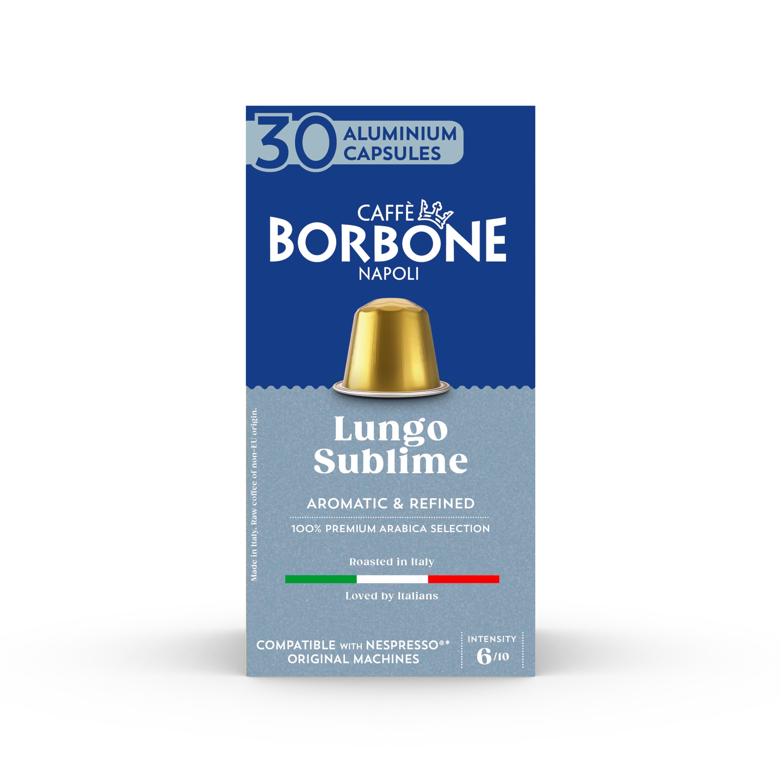 Caffè Borbone Espresso Intenso Aluminum Capsules Compatible with Nespresso Original Machines, Dark Roast, 100 Count