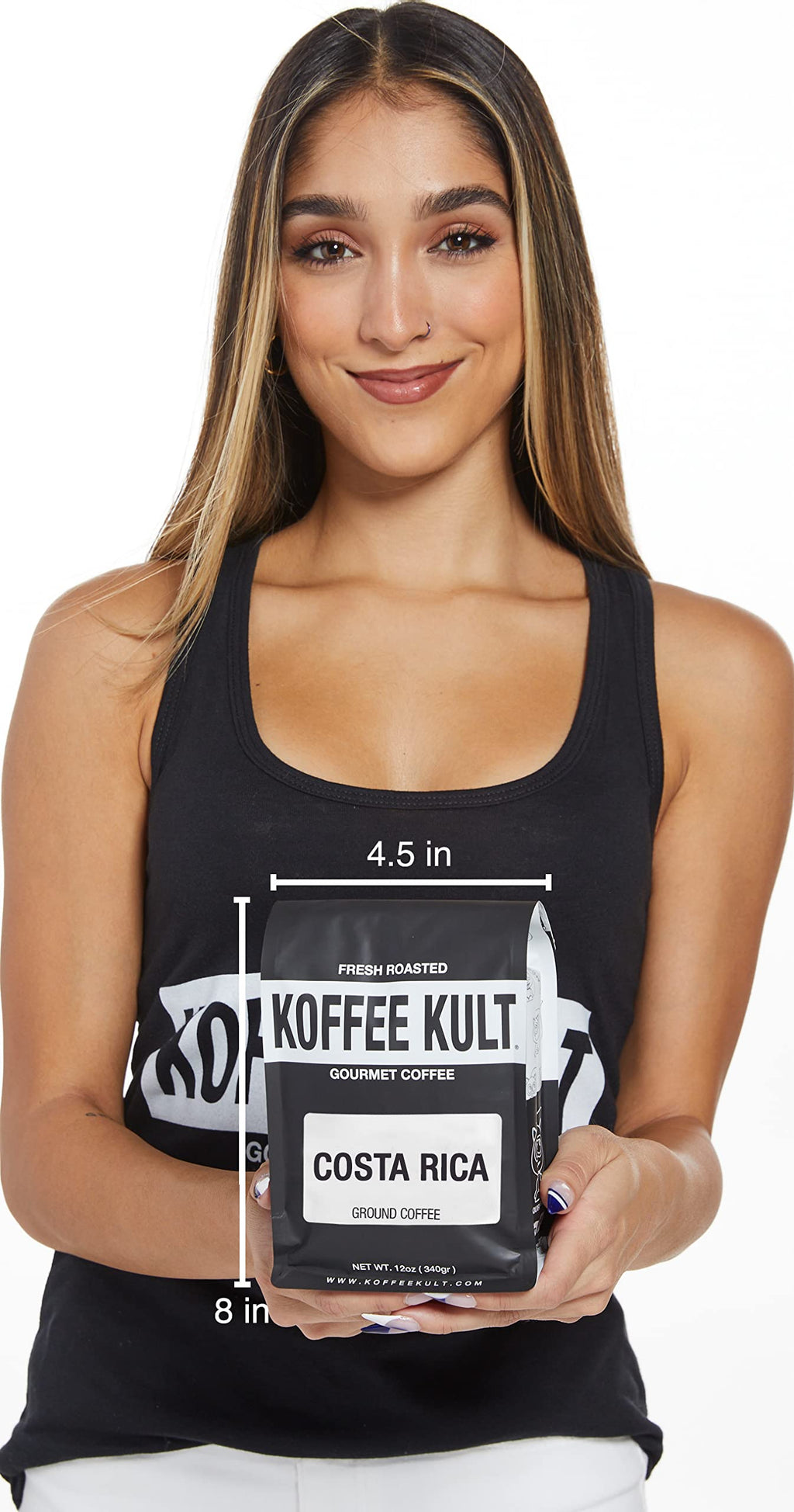 Koffee Kult Koffee Kult Medium Roast Smooth and Flavorful Ground Coffee - Perfect for a Relaxing Cup Anytime (Medium Roast, 32oz)