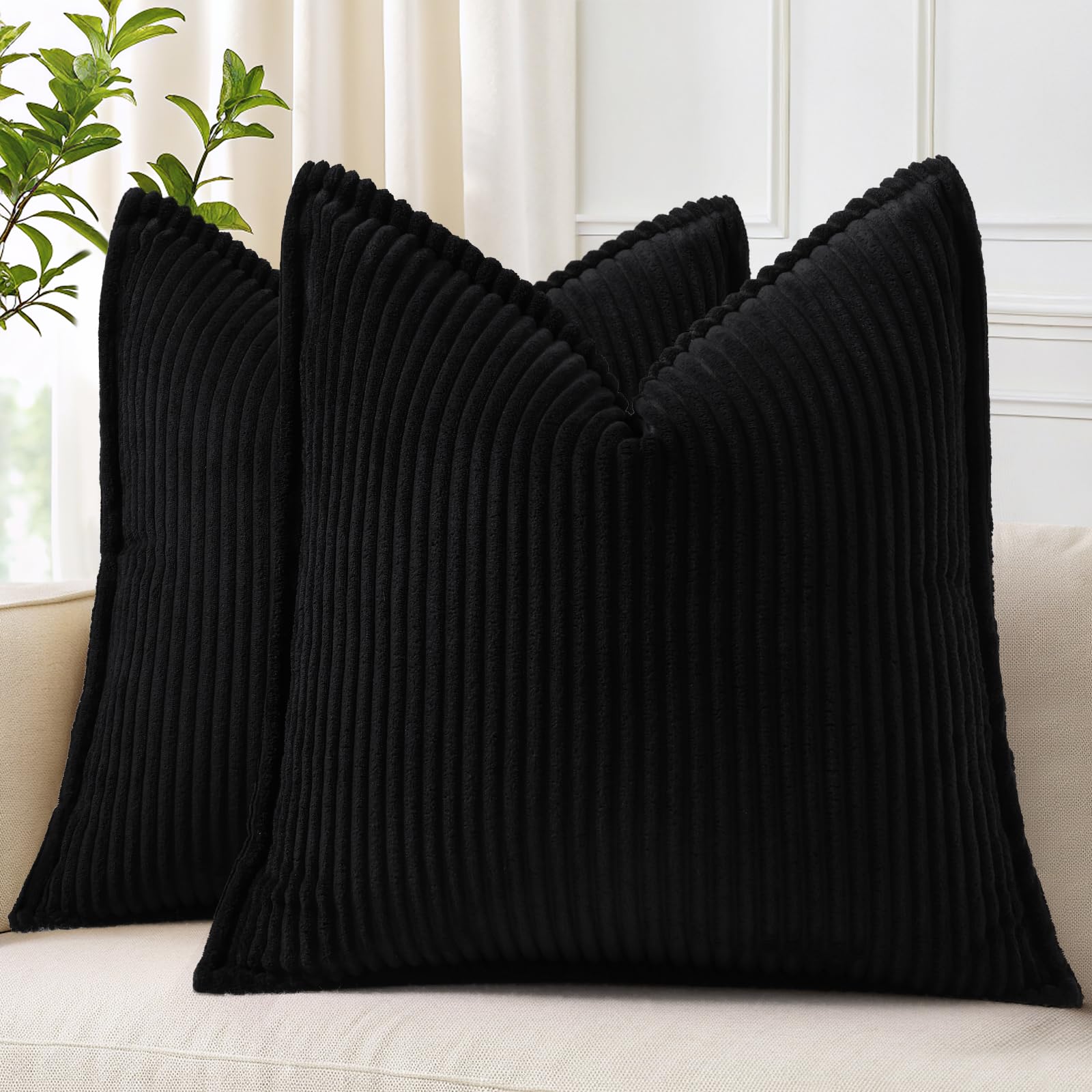 Cream White Throw Pillow Covers