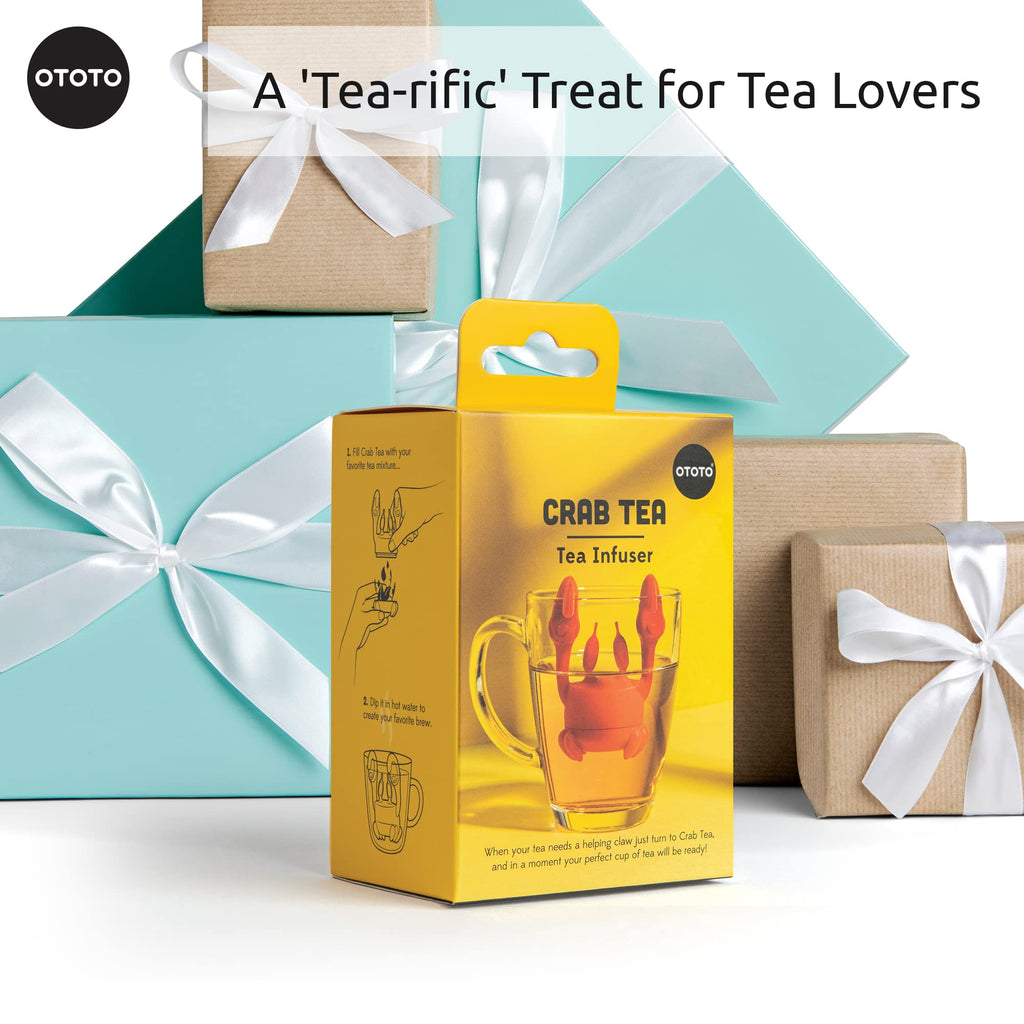 Cute Tea Infuser by OTOTO - Loose Leaf Tea Steeper, Tea Accessories, Tea Diffusers, Tea Infuser for Loose Leaf Tea, Tea Strainers, Cute Gifts, Tea Gift Set, Kitchen Gifts, Cooking Gadgets