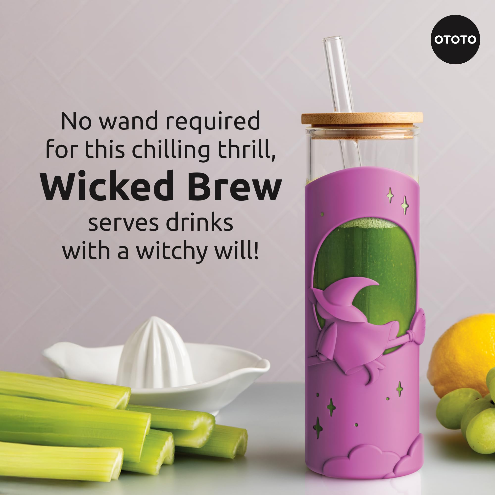OTOTO Spooky Bootle - Halloween, Halloween Tumbler, Accessories, Insulated Water Bottle, Stainless Steel, Cute Water Bottle, Leak Proof Water Bottles, Spooky, Witchy, Goth Gifts, 18oz.