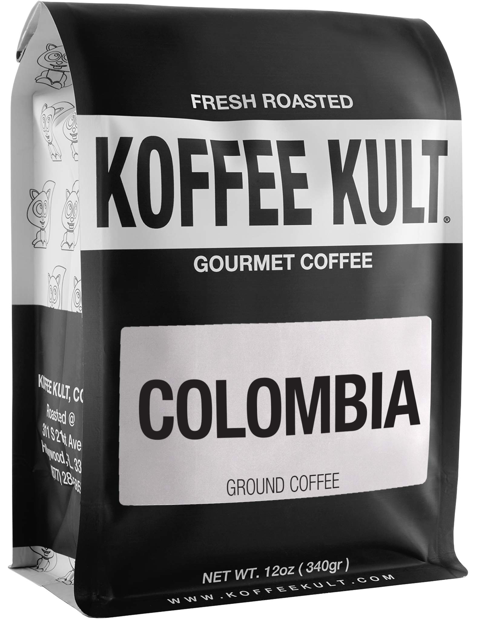 Koffee Kult Koffee Kult Medium Roast Smooth and Flavorful Ground Coffee - Perfect for a Relaxing Cup Anytime (Medium Roast, 32oz)
