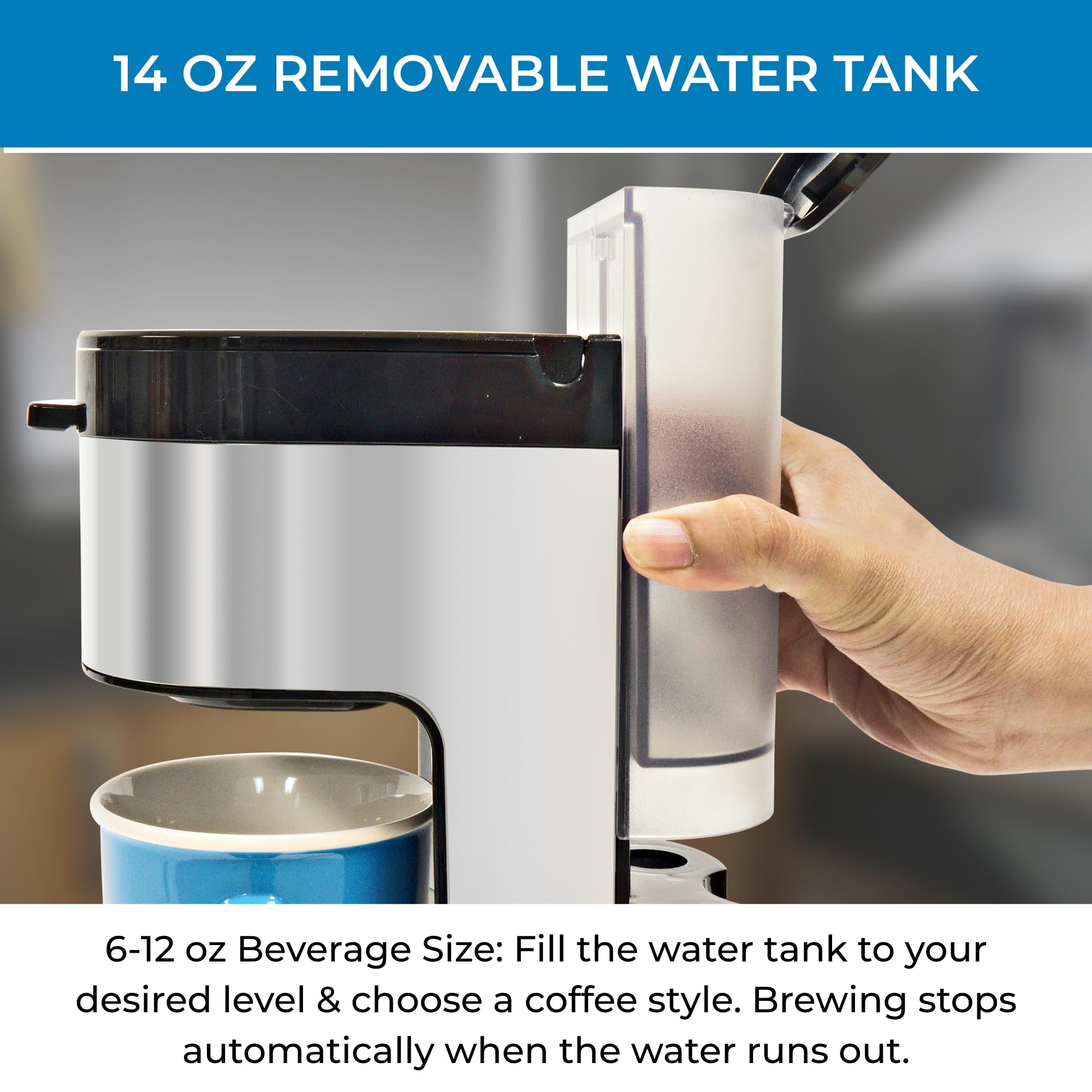 Kenmore Drip Coffee Maker - Programmable Cafe Machine With Glass Pot, Regular & Bold Brew, Auto Shut Off Large Water Reservoir, Reusable Filter, Kitchen Appliances For Cafeteria Barista, 12 Cup Black