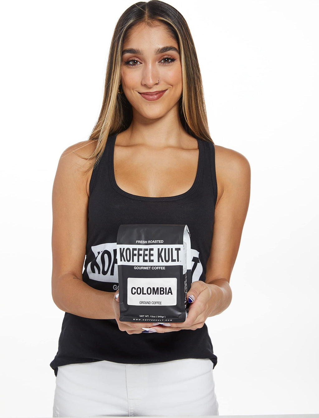 Koffee Kult Koffee Kult Medium Roast Smooth and Flavorful Ground Coffee - Perfect for a Relaxing Cup Anytime (Medium Roast, 32oz)