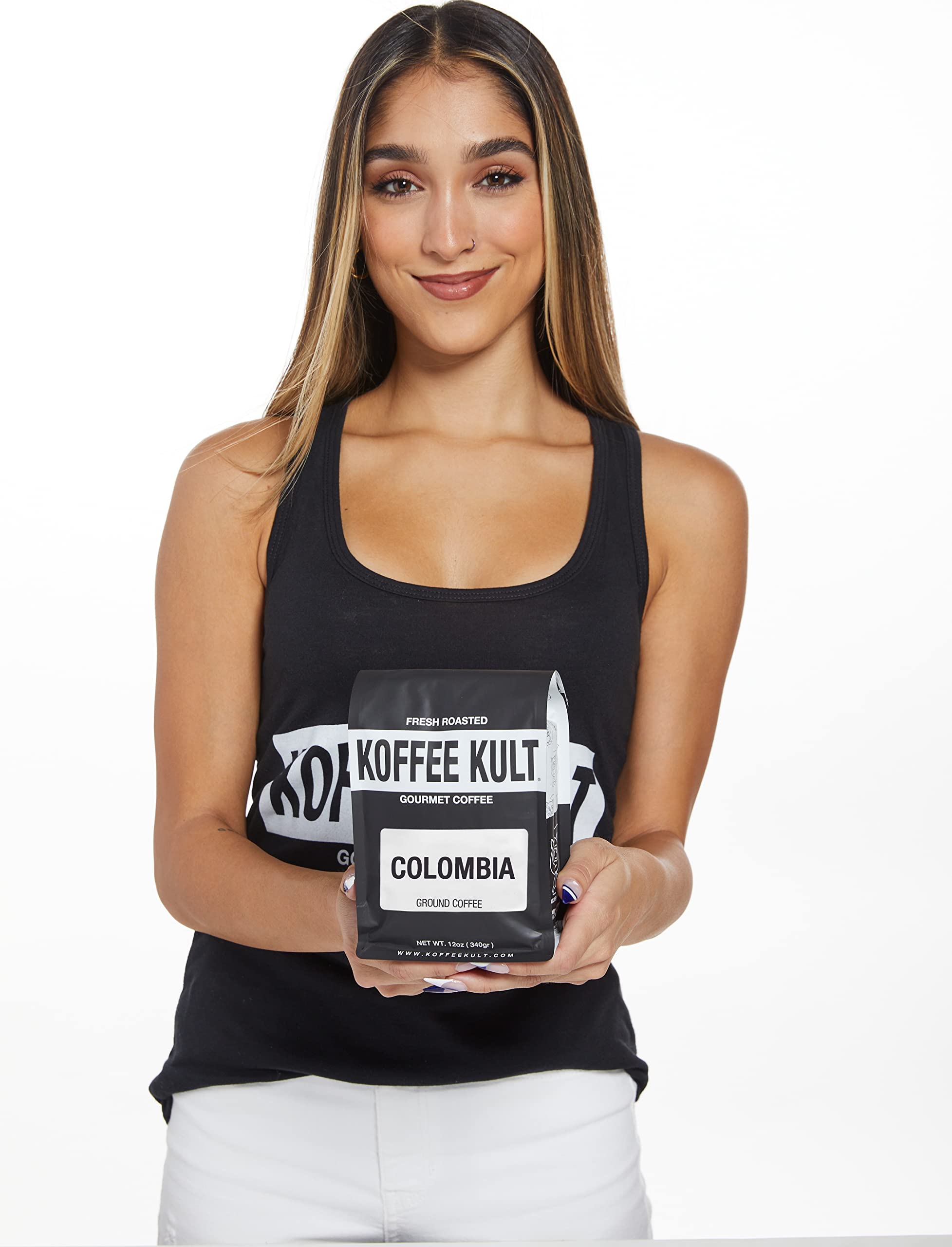 Koffee Kult Koffee Kult Medium Roast Smooth and Flavorful Ground Coffee - Perfect for a Relaxing Cup Anytime (Medium Roast, 32oz)