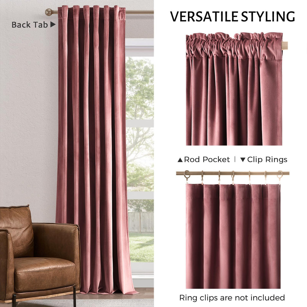 Topfinel Olive Green Velvet Curtains 84 Inches Long for Living Room,Blackout Thermal Insulated Curtains for Bedroom,Back Tab Modern Window Treatment for Living Room,52x84 Inch Length,Olive Green