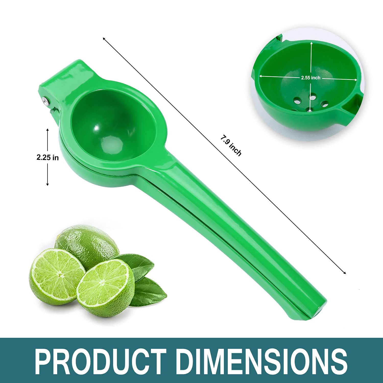 Manual Juicer Citrus Lemon Squeezer, Fruit Juicer Lime Press Metal, Professional Hand Juicer Kitchen Tool(Yellow）