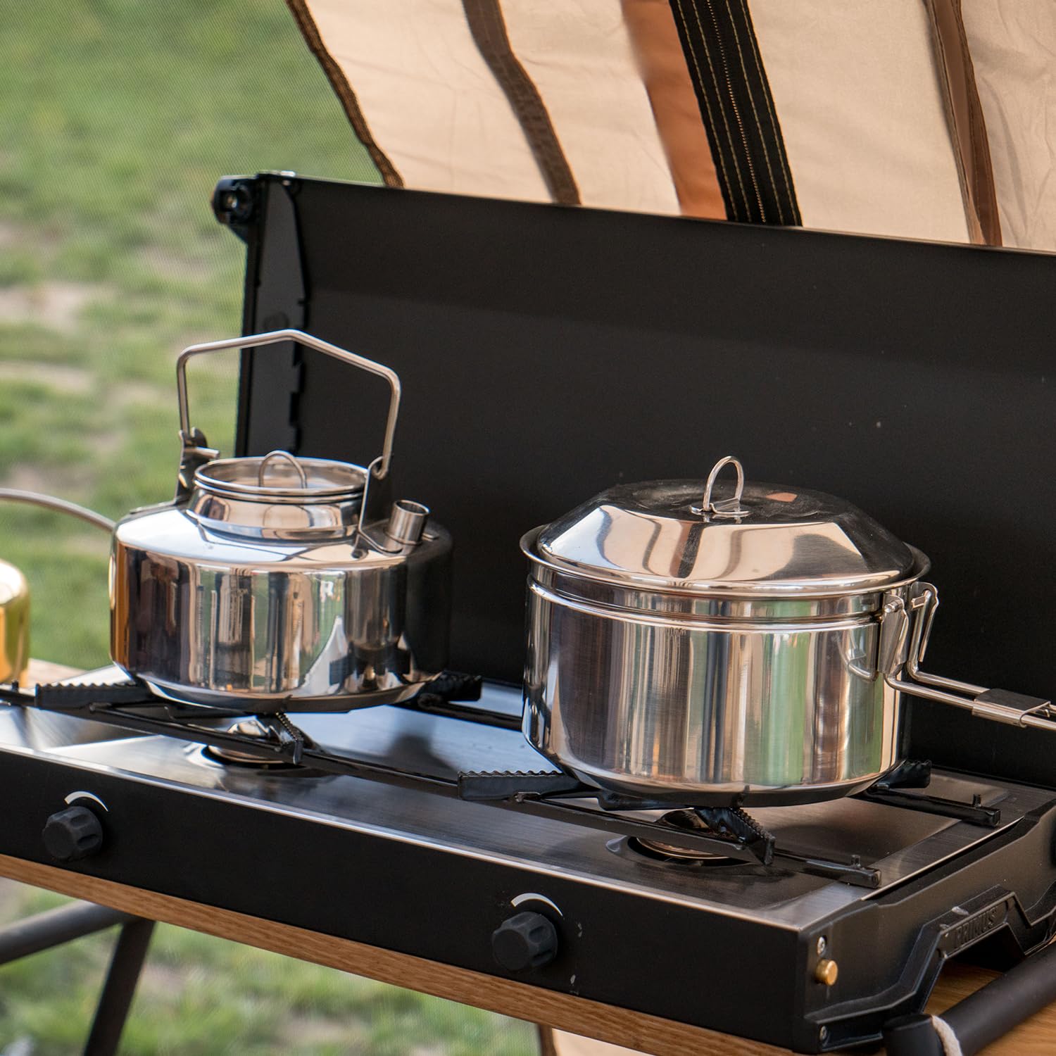 Fire-Maple Antarcti Portable 1.2 Liter Lightweight Stainless Steel Camping Kettle | Durable and Portable Camp Tea Pot | Ideal for Bushcraft and Outdoor Campfire Use