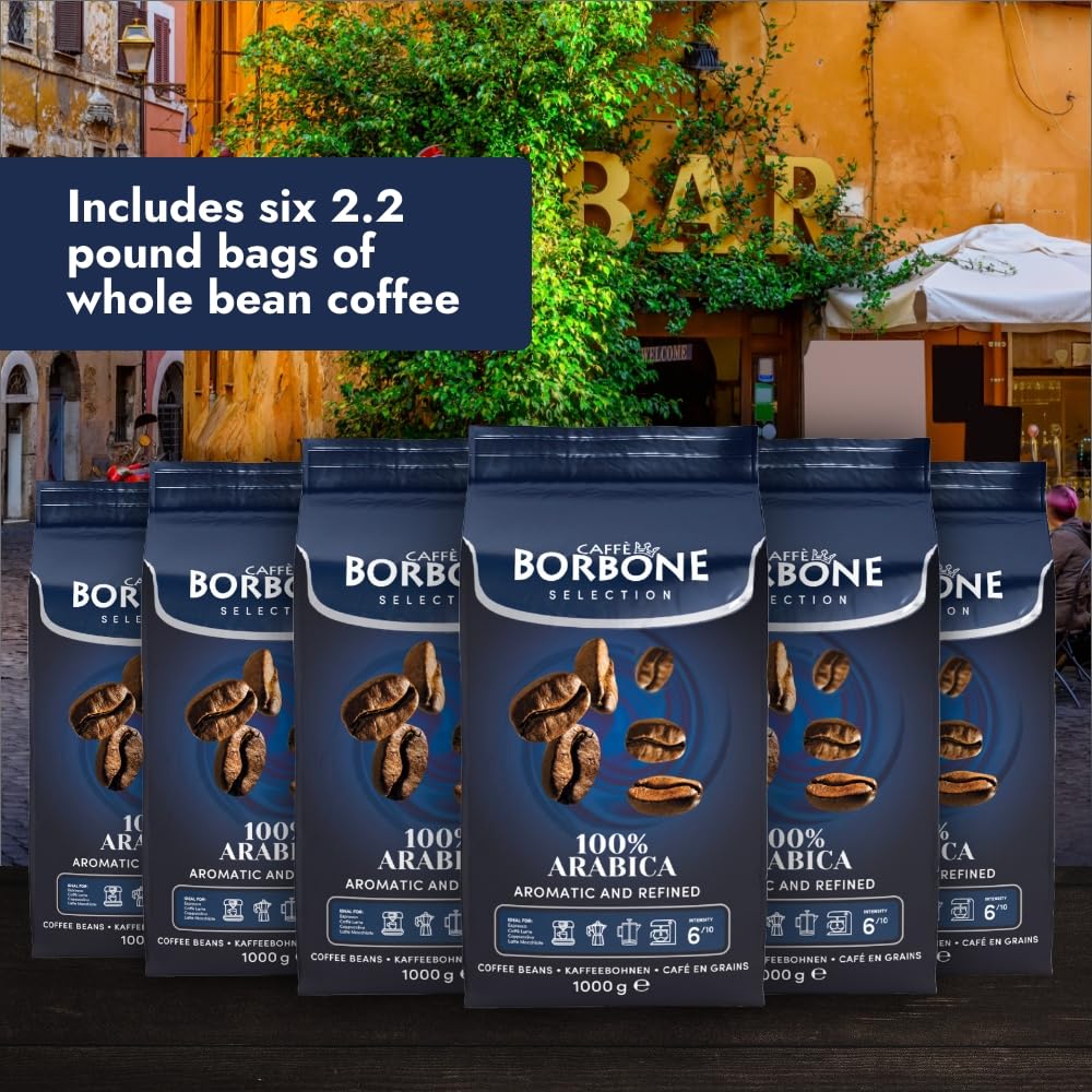 Caffè Borbone Crema Superiore Whole Bean Coffee, Arabica and Robusta Blend, Medium Roast, 2.2 lb Bag (Pack of 1)