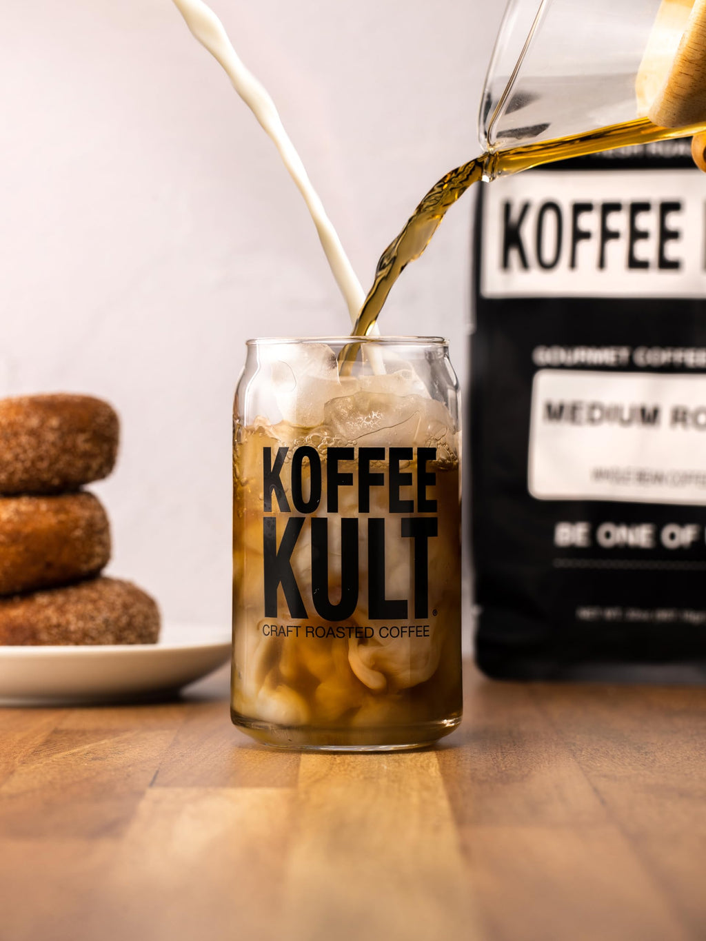Koffee Kult Koffee Kult Medium Roast Smooth and Flavorful Ground Coffee - Perfect for a Relaxing Cup Anytime (Medium Roast, 32oz)