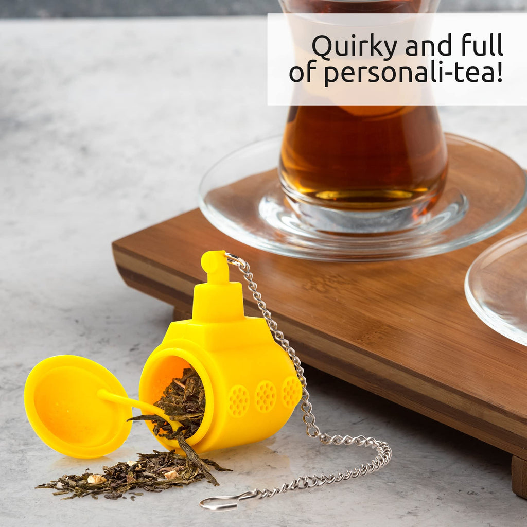 Cute Tea Infuser by OTOTO - Loose Leaf Tea Steeper, Tea Accessories, Tea Diffusers, Tea Infuser for Loose Leaf Tea, Tea Strainers, Cute Gifts, Tea Gift Set, Kitchen Gifts, Cooking Gadgets
