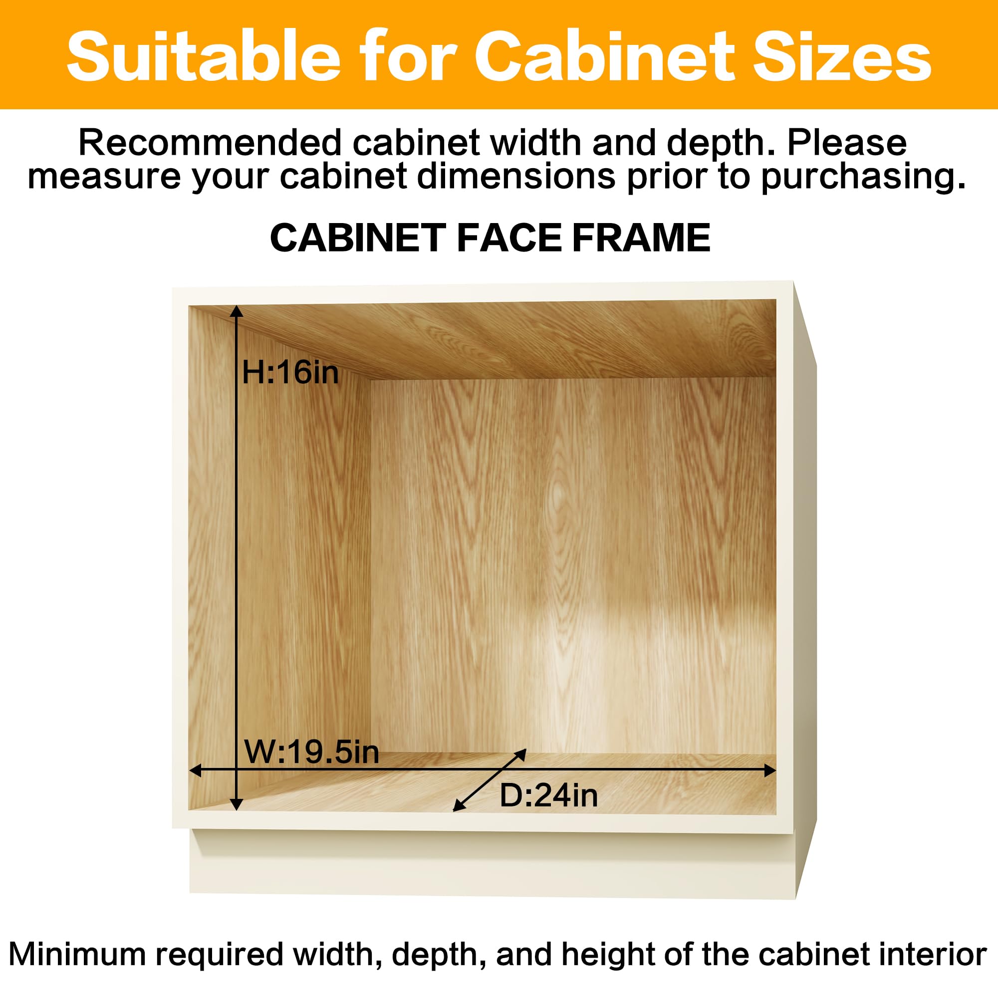 2-Tier Kitchen Cabinet,Pull Out Cabinet Organizer,Shelf and Drawer Organizer Slide Out Pantry Storaqe Basket in Multiple Sizes (12" W x21 D)