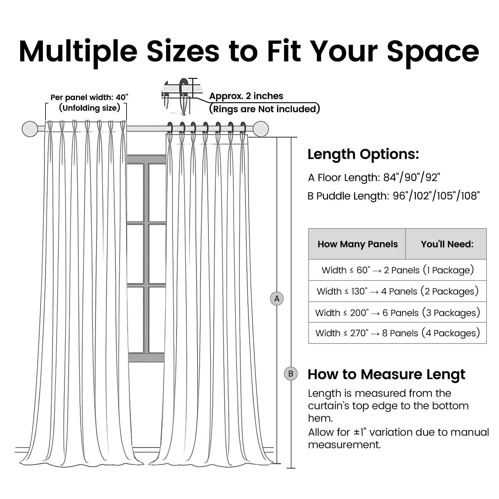 Topfinel 84 Inch Long Natural Blackout Curtains for Bedroom Livingroom, Farmhouse Back Tab Pinch Pleated Drapes for Track System,Neutral Linen Ambiance & Privacy Drapes Natural 52" W*84" L