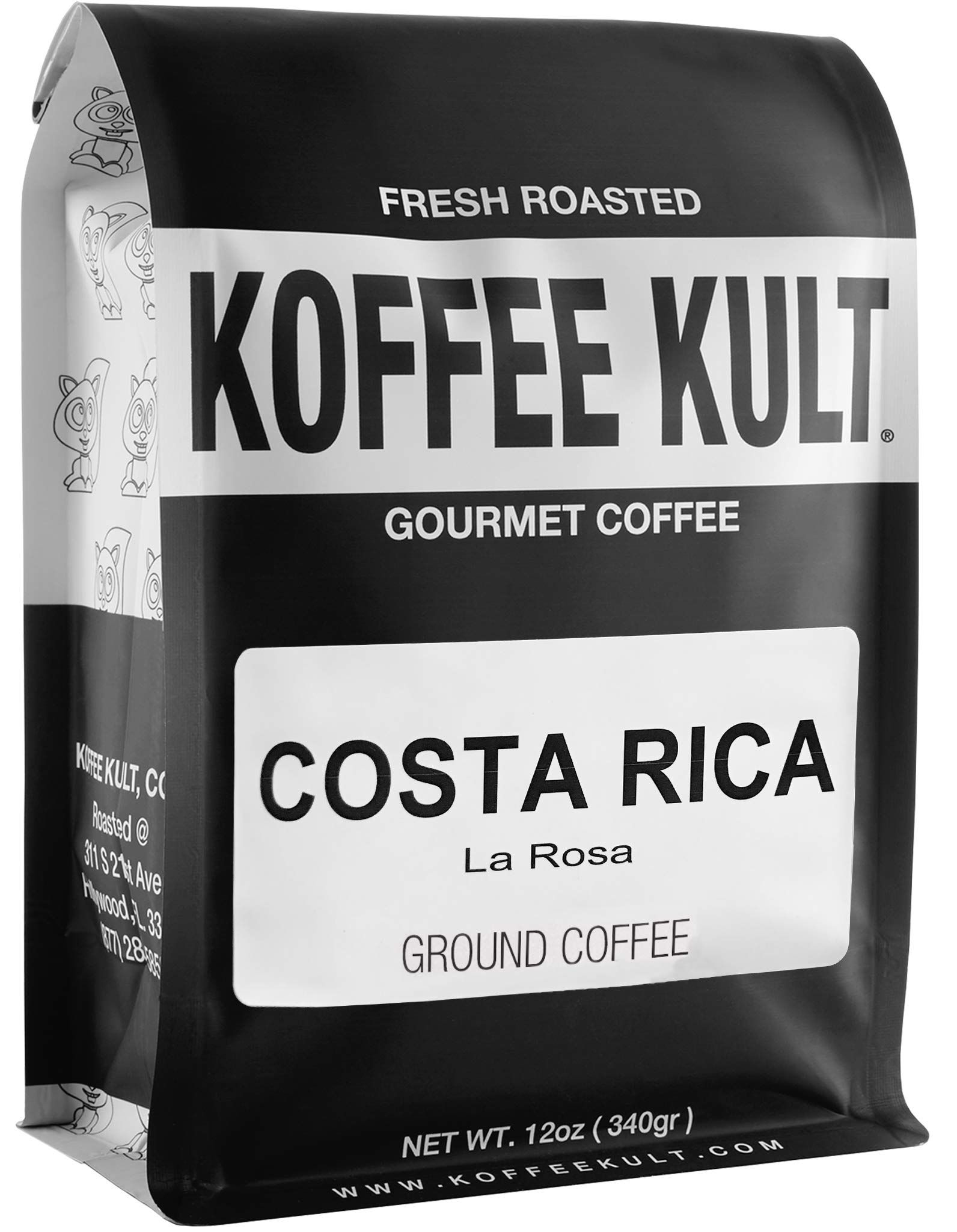 Koffee Kult Koffee Kult Medium Roast Smooth and Flavorful Ground Coffee - Perfect for a Relaxing Cup Anytime (Medium Roast, 32oz)