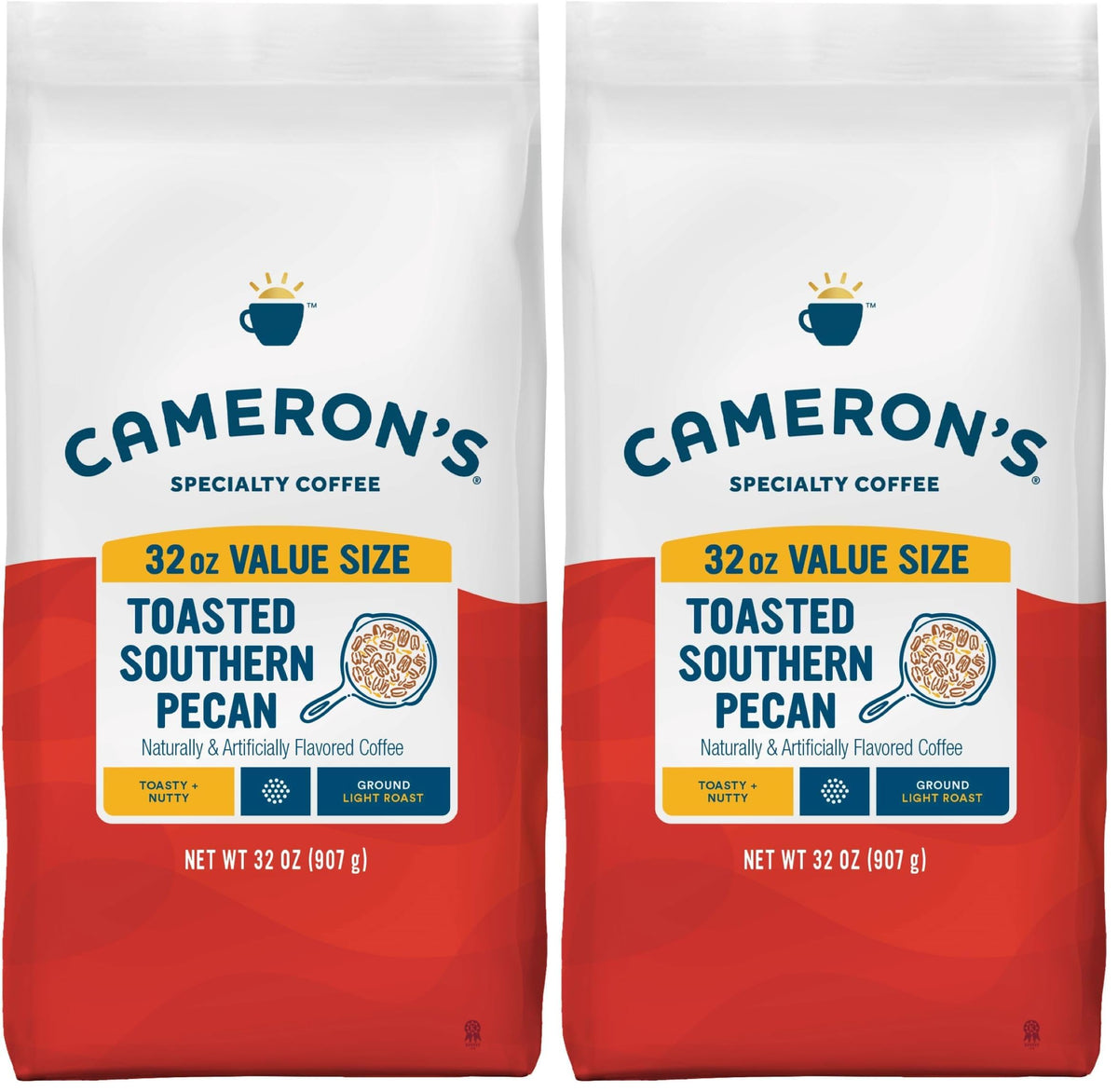 Cameron's Coffee Roasted Ground Coffee Bag, Dark Chocolate Mocha, Smooth Flavored Coffee, Sustainable, Small-batch Roasted, 28 Ounce (Pack of 1)
