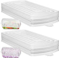 fullstar Silicone Stretch Lids for Fullstar Choppers & Mandoline Slicers – Reusable Food Covers for Storage – Flexible & Durable - Pack of 2