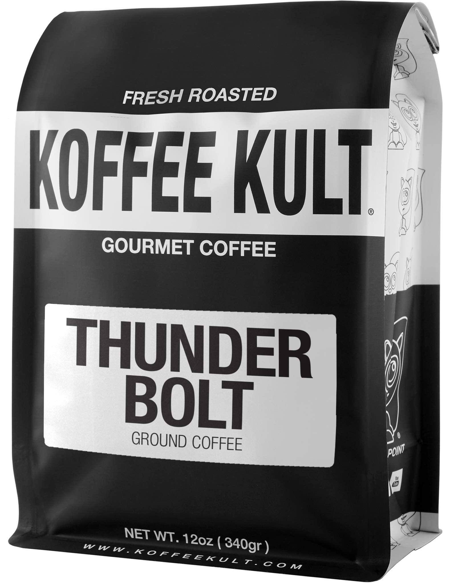 Koffee Kult Koffee Kult Medium Roast Smooth and Flavorful Ground Coffee - Perfect for a Relaxing Cup Anytime (Medium Roast, 32oz)