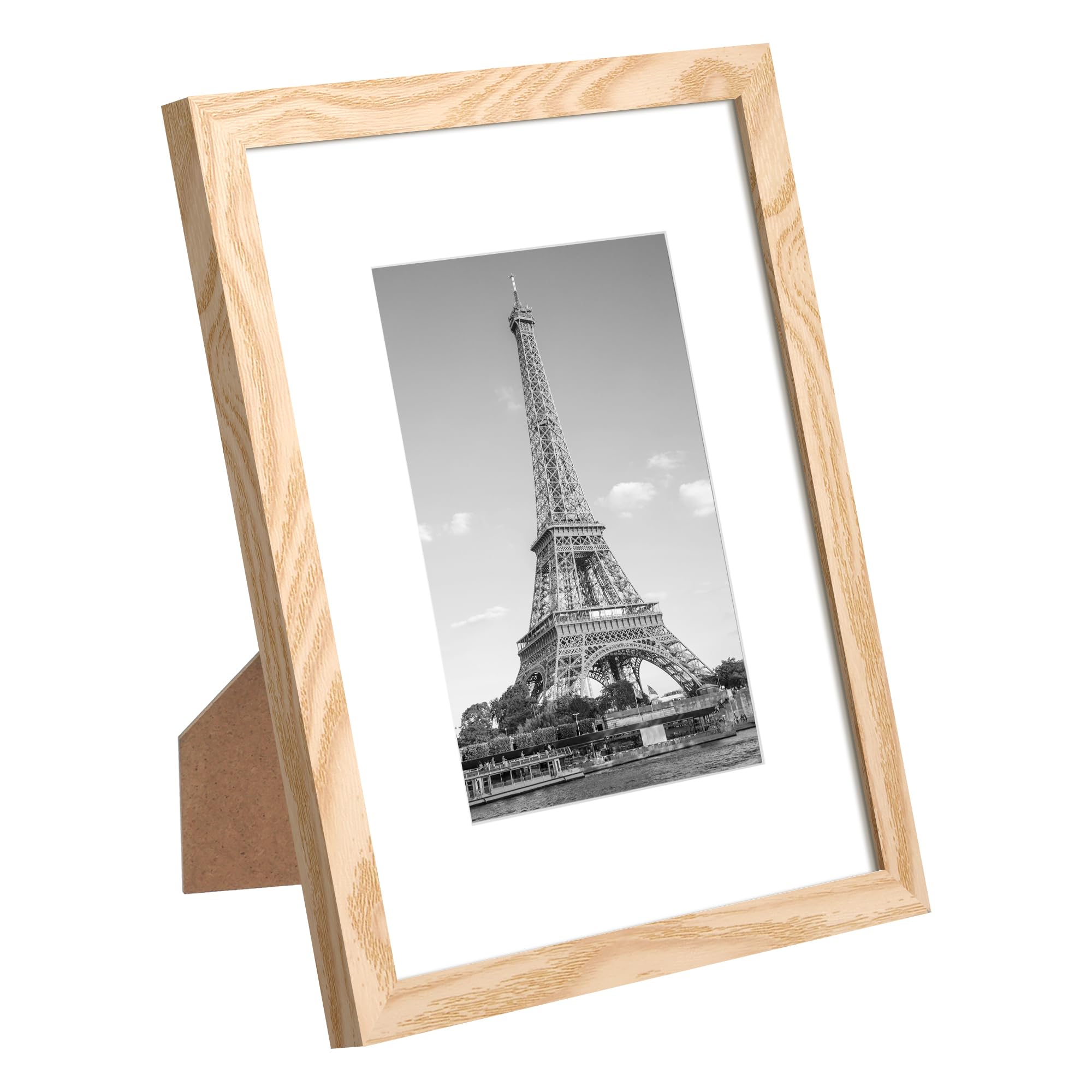 upsimples 5x7 Picture Frame Set of 10, Display Pictures 4x6 with Mat or 5x7 Without, Multi Photo Frames Collage for Wall or Tabletop Display, Black
