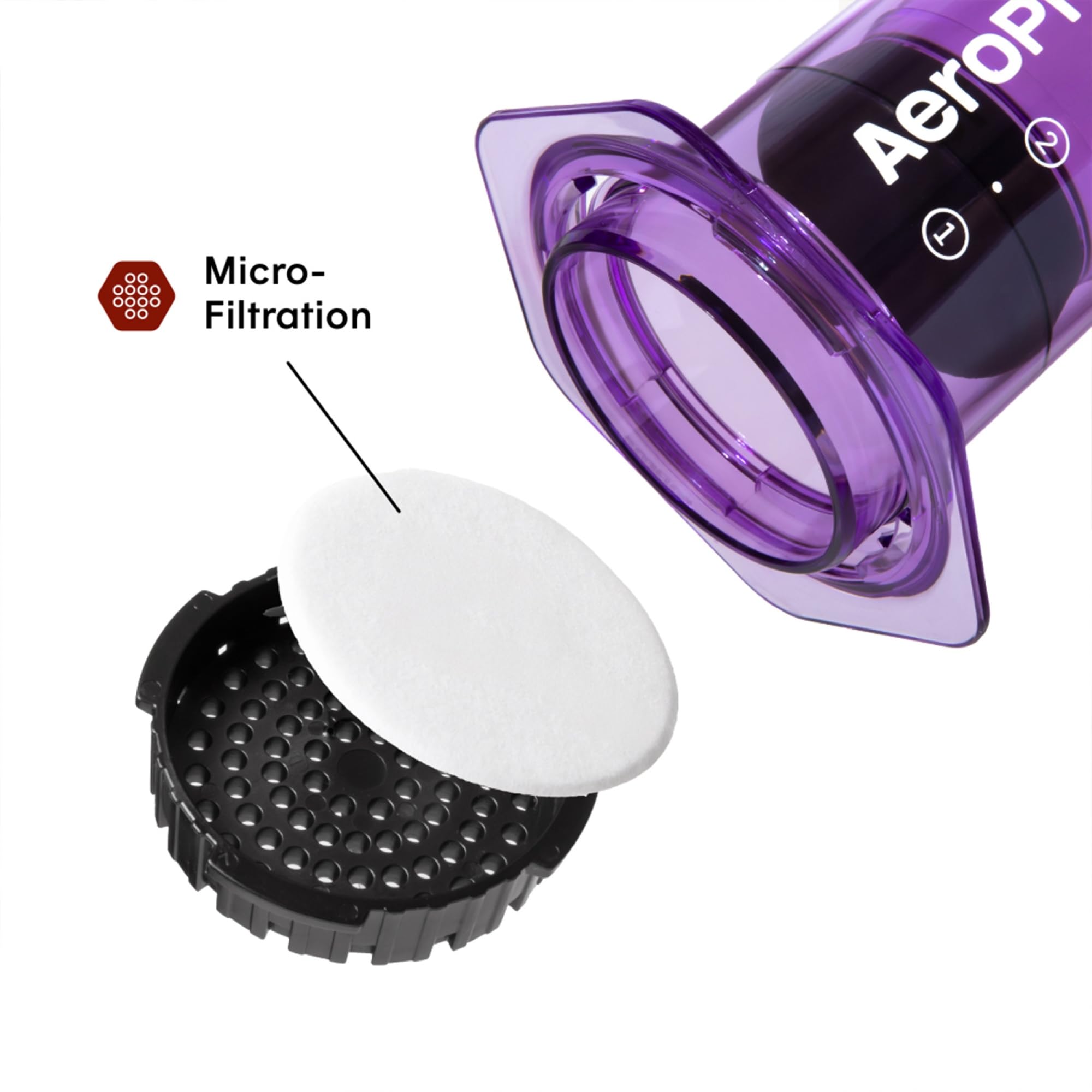 AeroPress Original Coffee Press - All-in-One French Press, Pour-Over & Espresso Style Manual Brewer, 2 Min Brew for Less Bitterness, More Flavor, Small Portable Coffee Maker, Travel & Camping