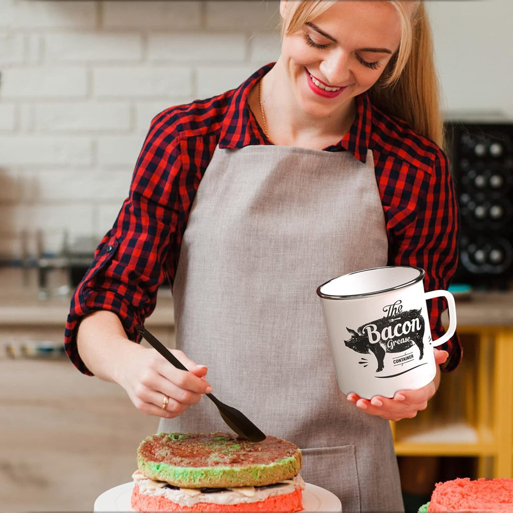 Red Meat Chopper and White Bacon Grease Container