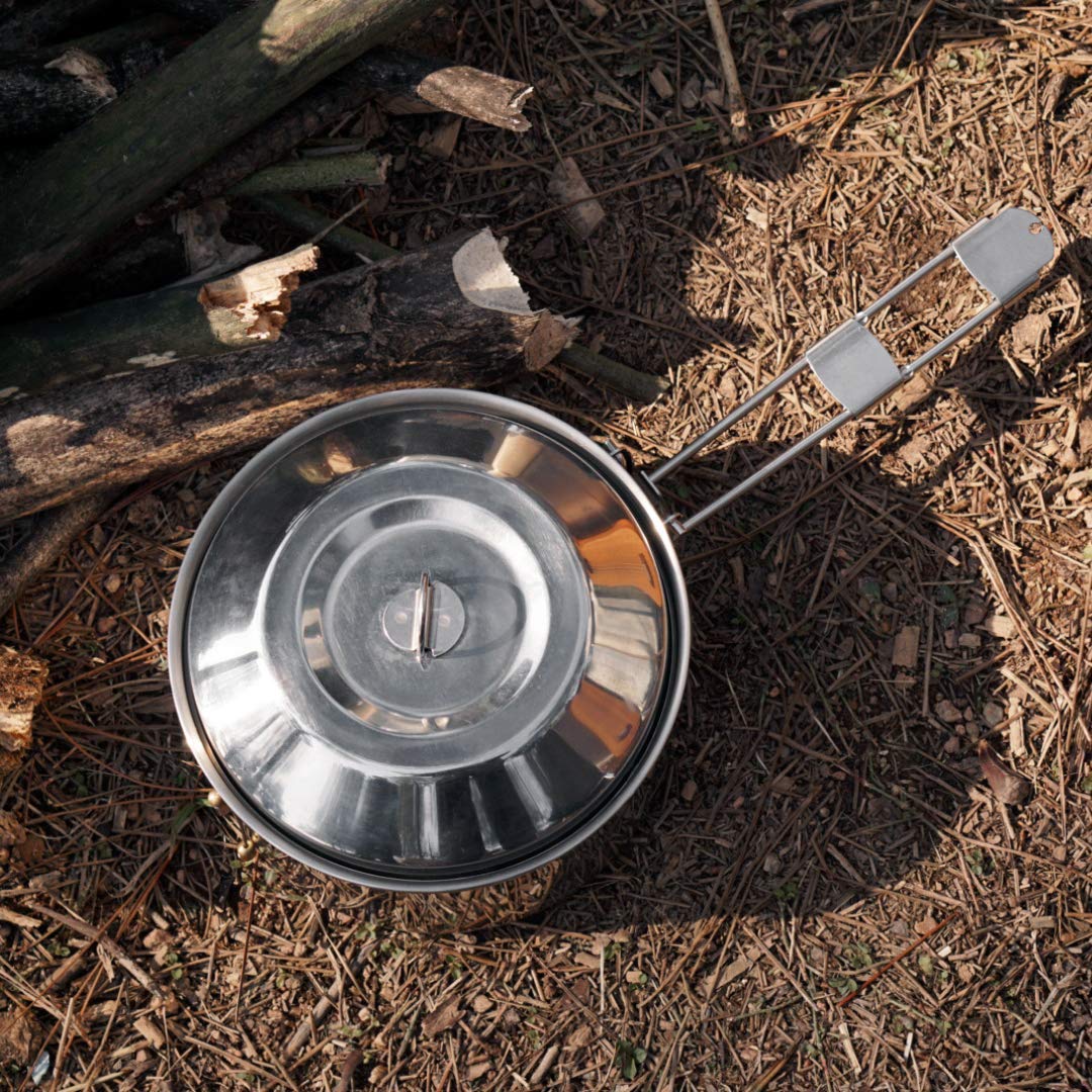 Fire-Maple Antarcti Portable 1.2 Liter Lightweight Stainless Steel Camping Kettle | Durable and Portable Camp Tea Pot | Ideal for Bushcraft and Outdoor Campfire Use