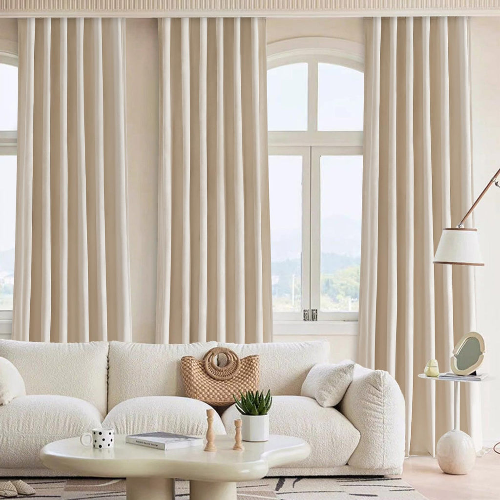 Topfinel Olive Green Velvet Curtains 84 Inches Long for Living Room,Blackout Thermal Insulated Curtains for Bedroom,Back Tab Modern Window Treatment for Living Room,52x84 Inch Length,Olive Green
