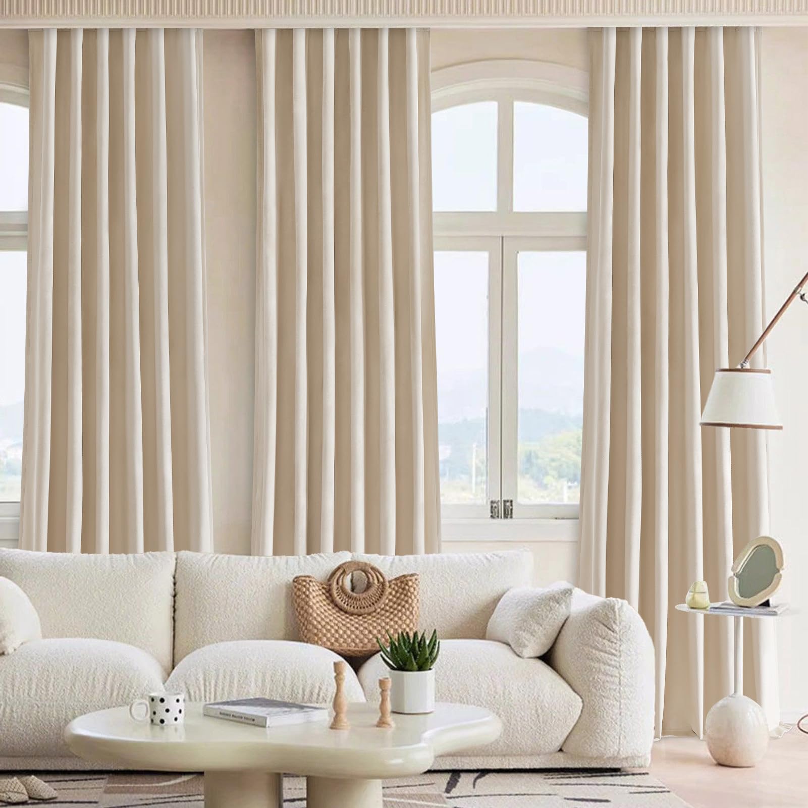 Topfinel Olive Green Velvet Curtains 84 Inches Long for Living Room,Blackout Thermal Insulated Curtains for Bedroom,Back Tab Modern Window Treatment for Living Room,52x84 Inch Length,Olive Green