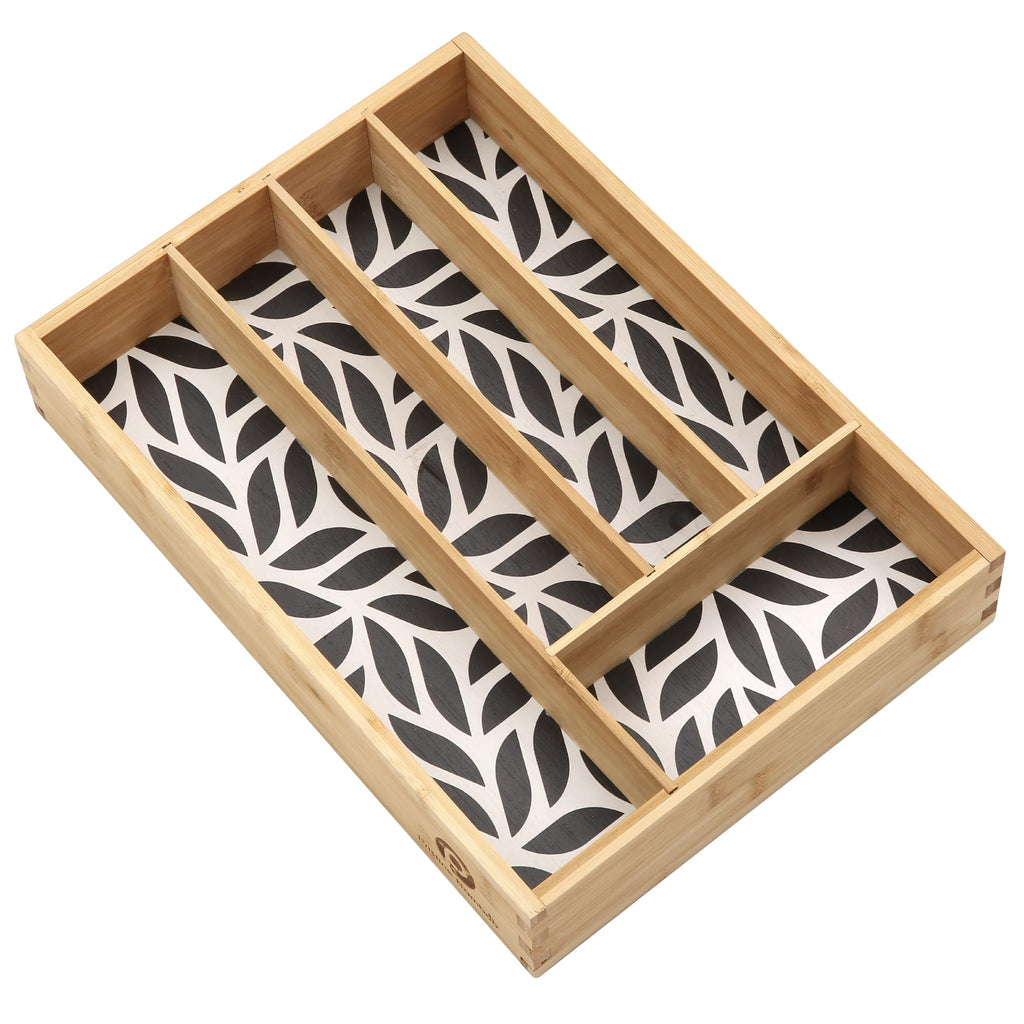 Silverware Organizer - Expandable Kitchen Drawer Organizer - Adjustable Kitchen Drawer Organizer for Utensils, Expandable to 22 Inches Wide, 10 Compartments, Silverware Tray for Drawer