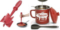 Red Meat Chopper and Red Bacon Grease Container