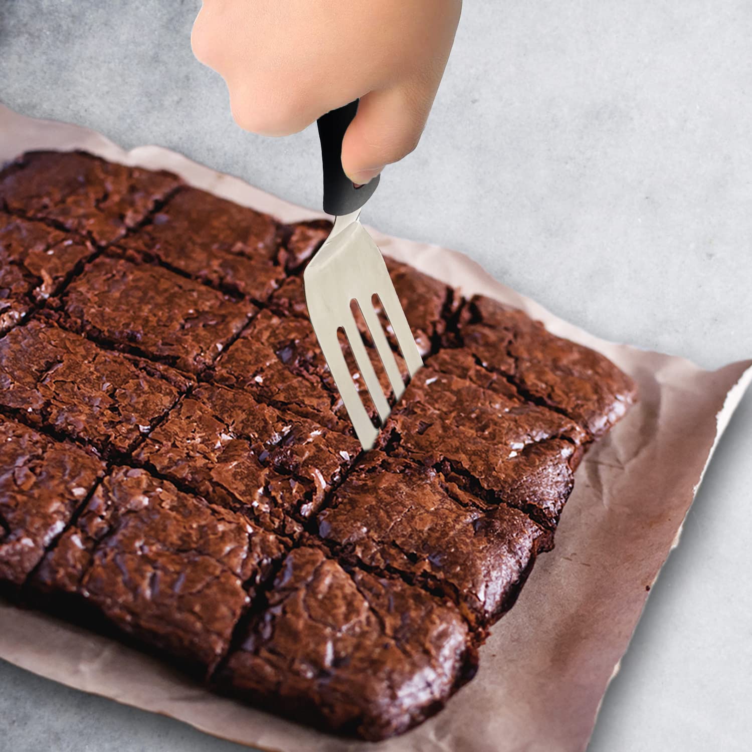 Professional Mini-Serving Spatula Set, Stainless Steel Cutter and Serve Turner for Serving, Flipping or Cooking, Ideal for Brownies, Tiramisu, Cakes, Lasagna or Cookie etc.